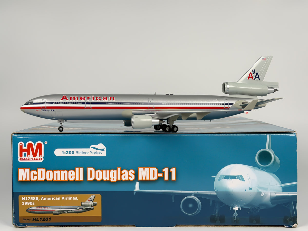 American Airlines McDonnell Douglas MD-11 1:200 Hobby Master N1758B (HL1201)