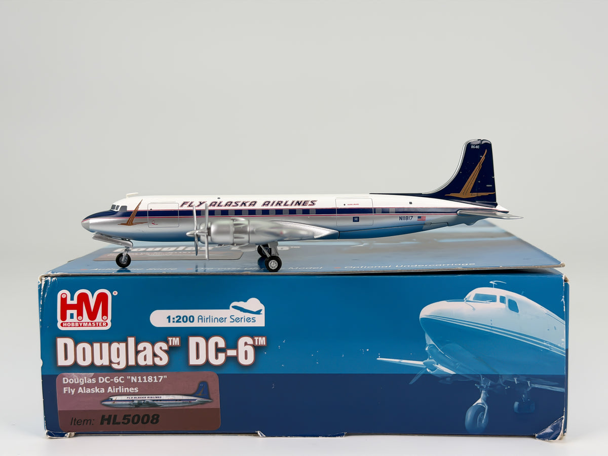Alaska Airlines Douglas C-118 Liftmaster 1:200 Hobby Master N11817 (HL5008)
