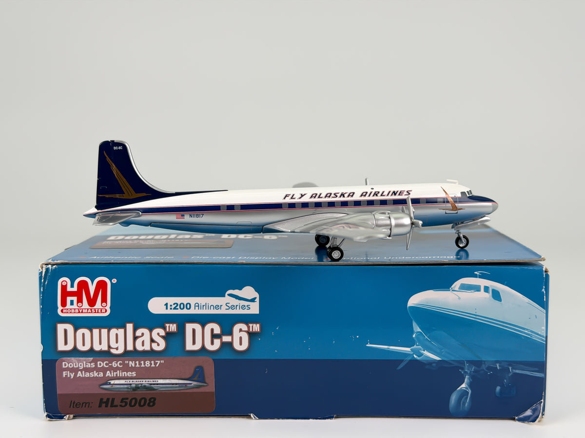 Alaska Airlines Douglas C-118 Liftmaster 1:200 Hobby Master N11817 (HL5008)