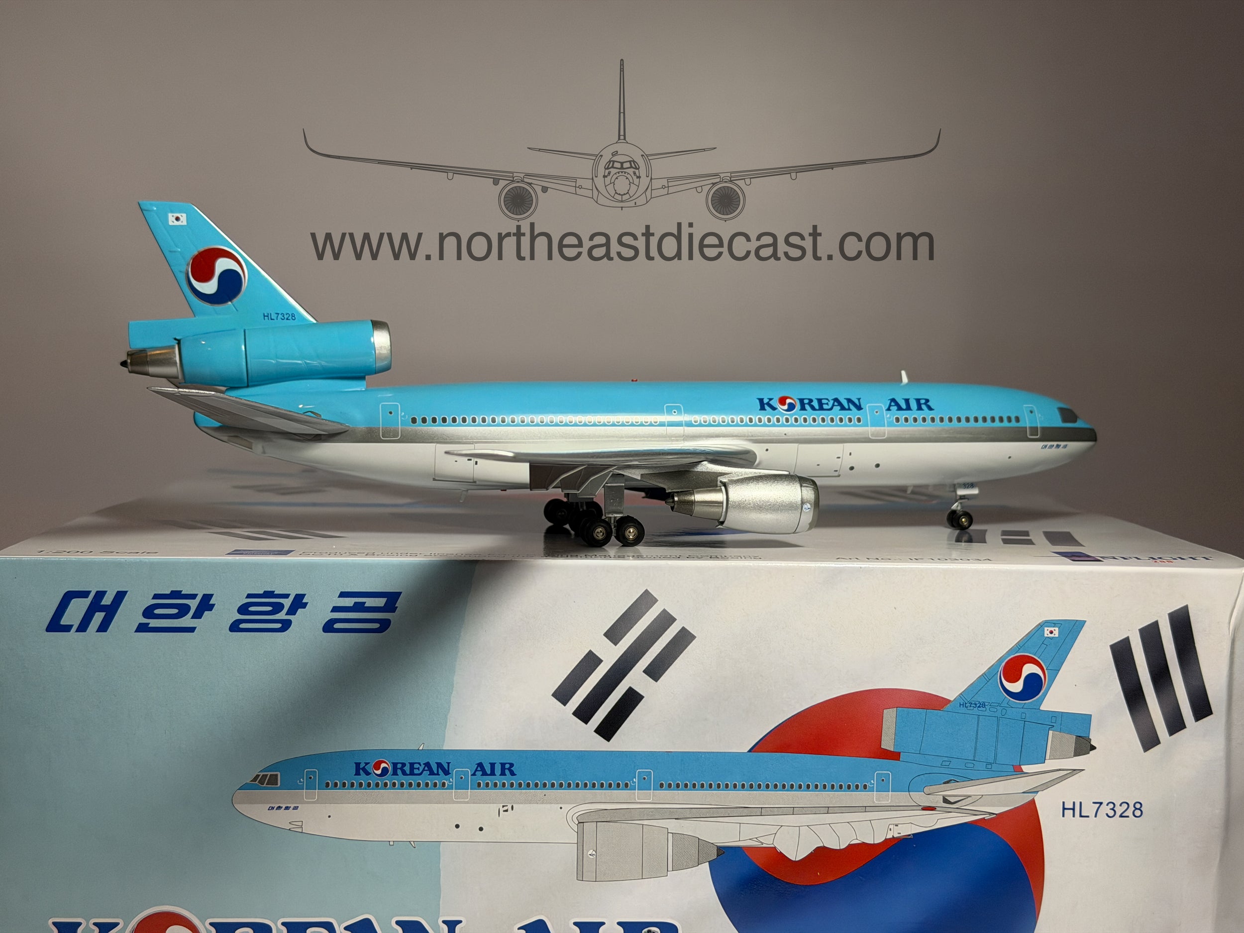 Korean Air McDonnell Douglas DC-10-30 1:200 Inflight200 HL7328 (IF103034)