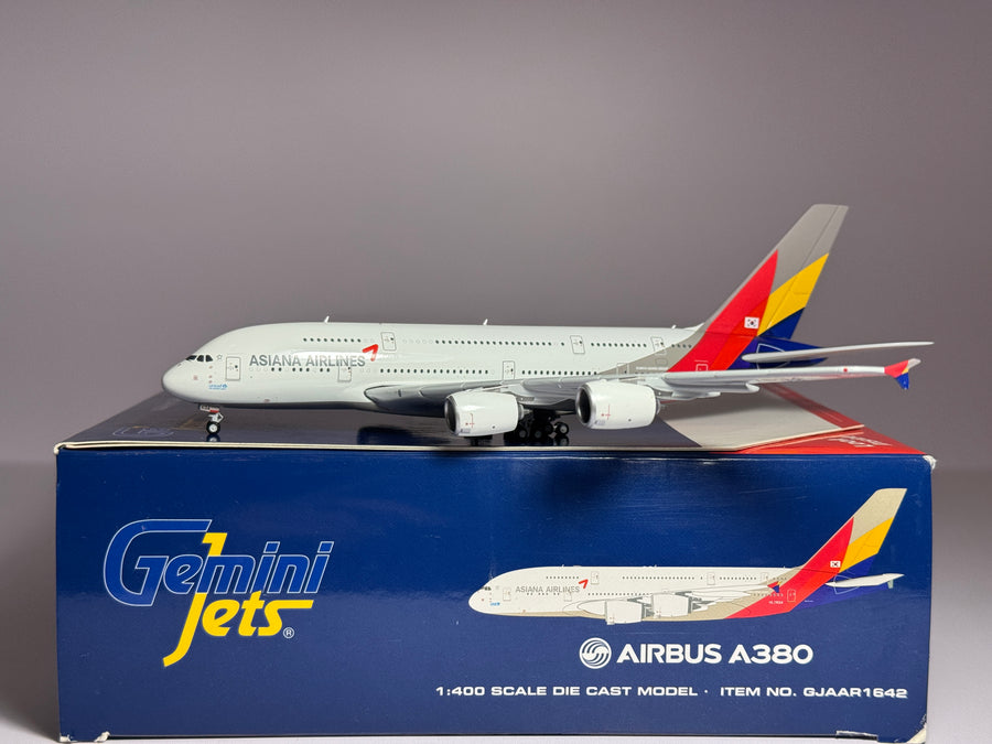 Gemini Jets 1:400 Asiana Airlines Airbus A380-800 HL7634 2000s colors GJAAR1642