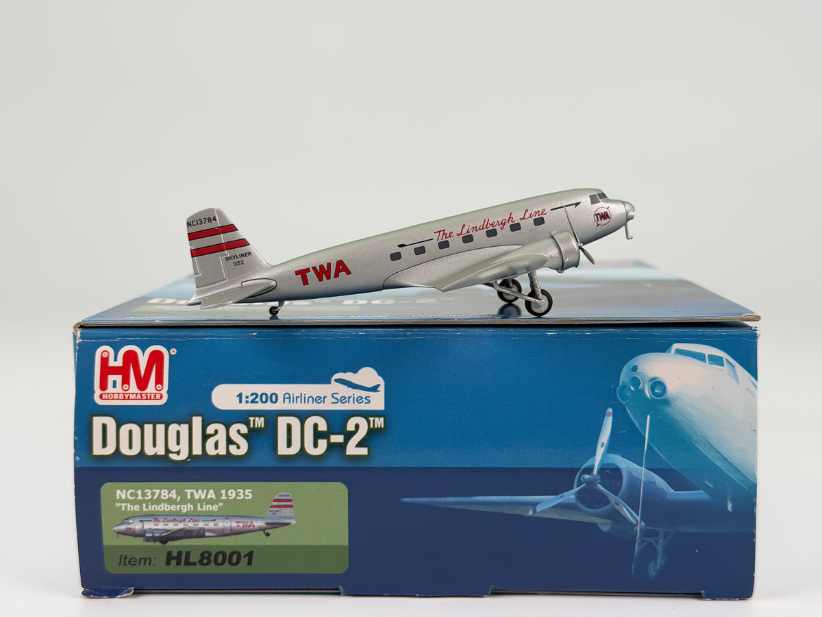 Trans World Airlines (TWA) Douglas DC-2 1:200 Hobby Master NC13784 (HL8001)