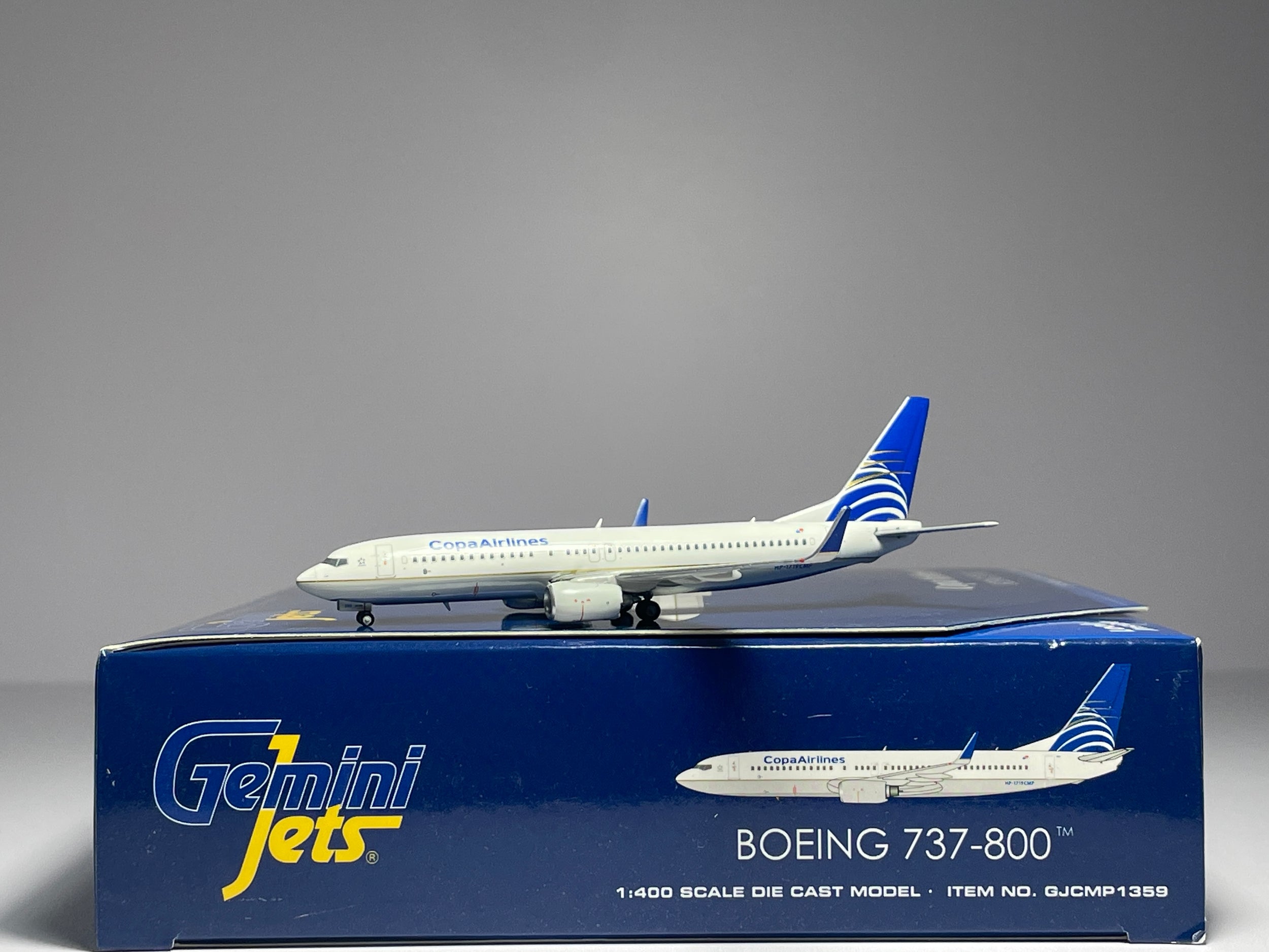 Gemini Jets 1:400 Copa Airlines Boeing 737-800 HP-1719CMP current colors GJCMP1359