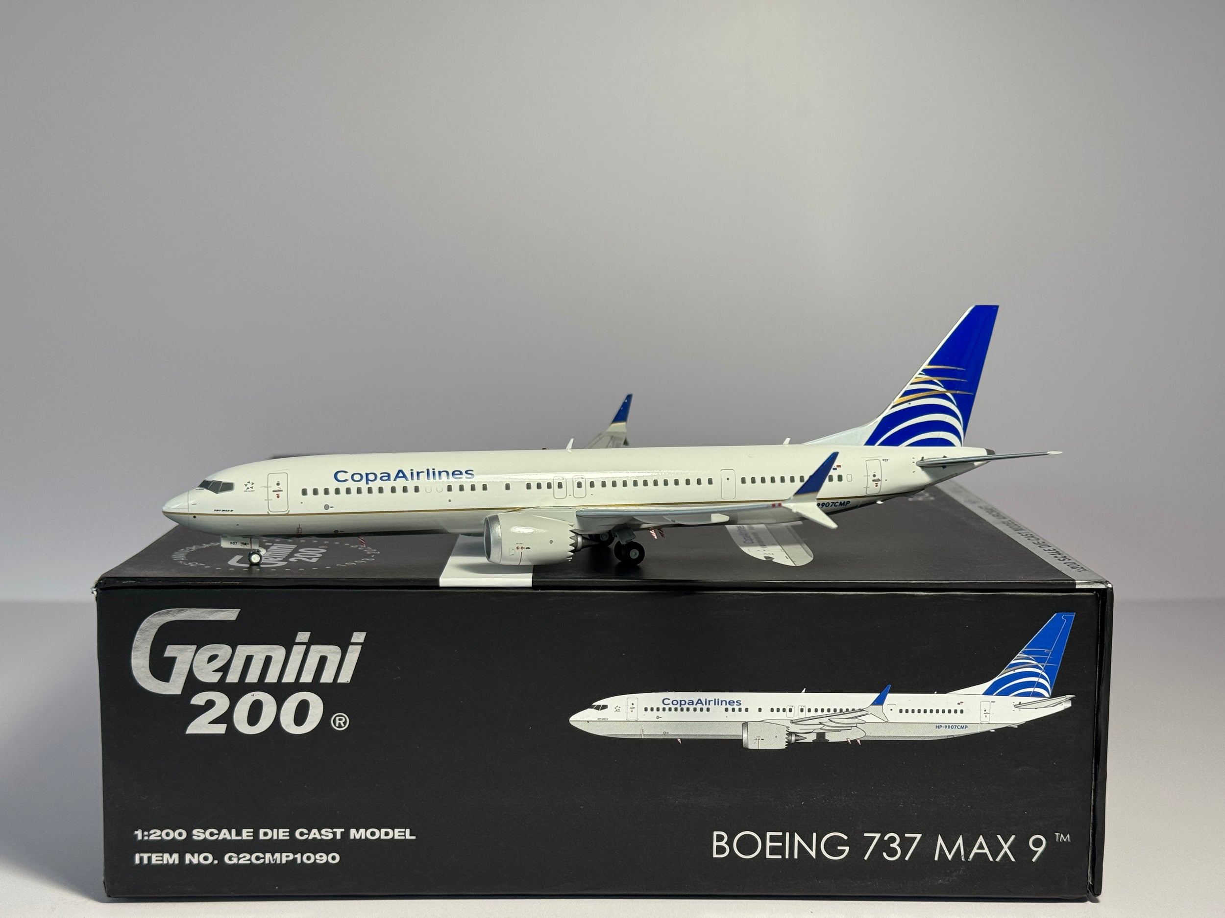 Gemini Jets 1:200 Copa Airlines Boeing 737 MAX 9 HP-9907CMP current scheme G2CMP1090