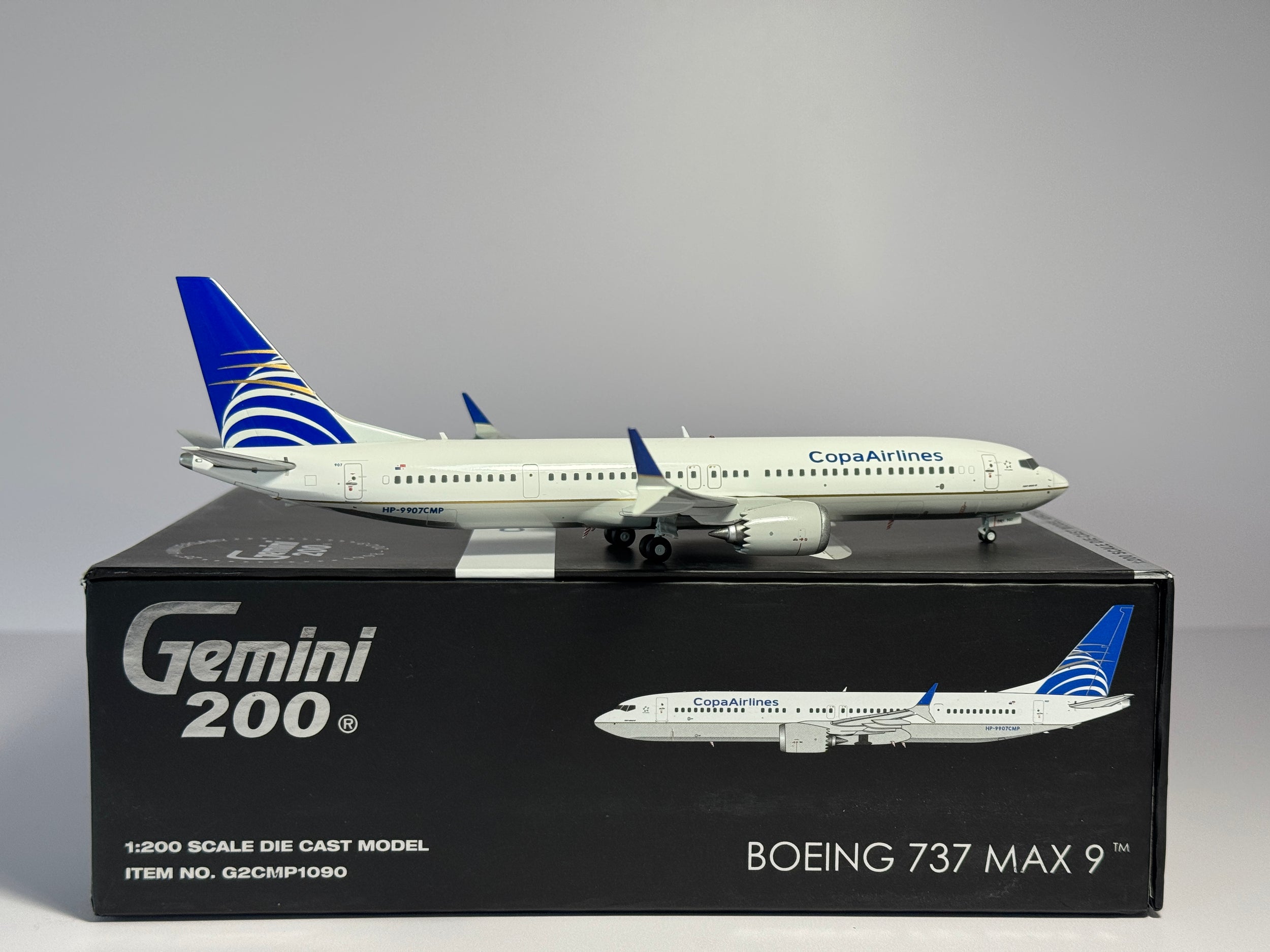 Gemini Jets 1:200 Copa Airlines Boeing 737 MAX 9 HP-9907CMP current scheme G2CMP1090