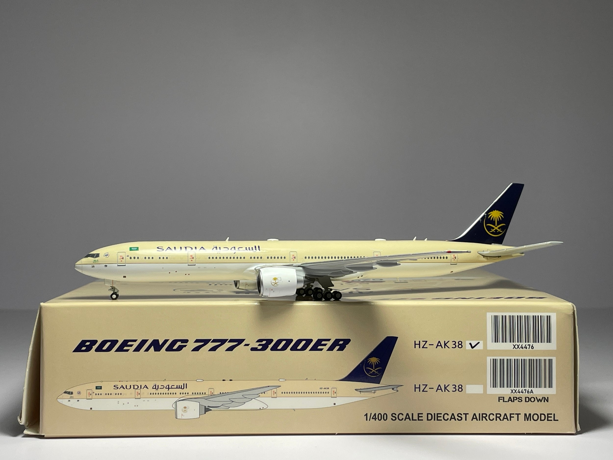 JC Wings 1:400 Saudia Boeing 777-300ER HZ-AK38 XX4476