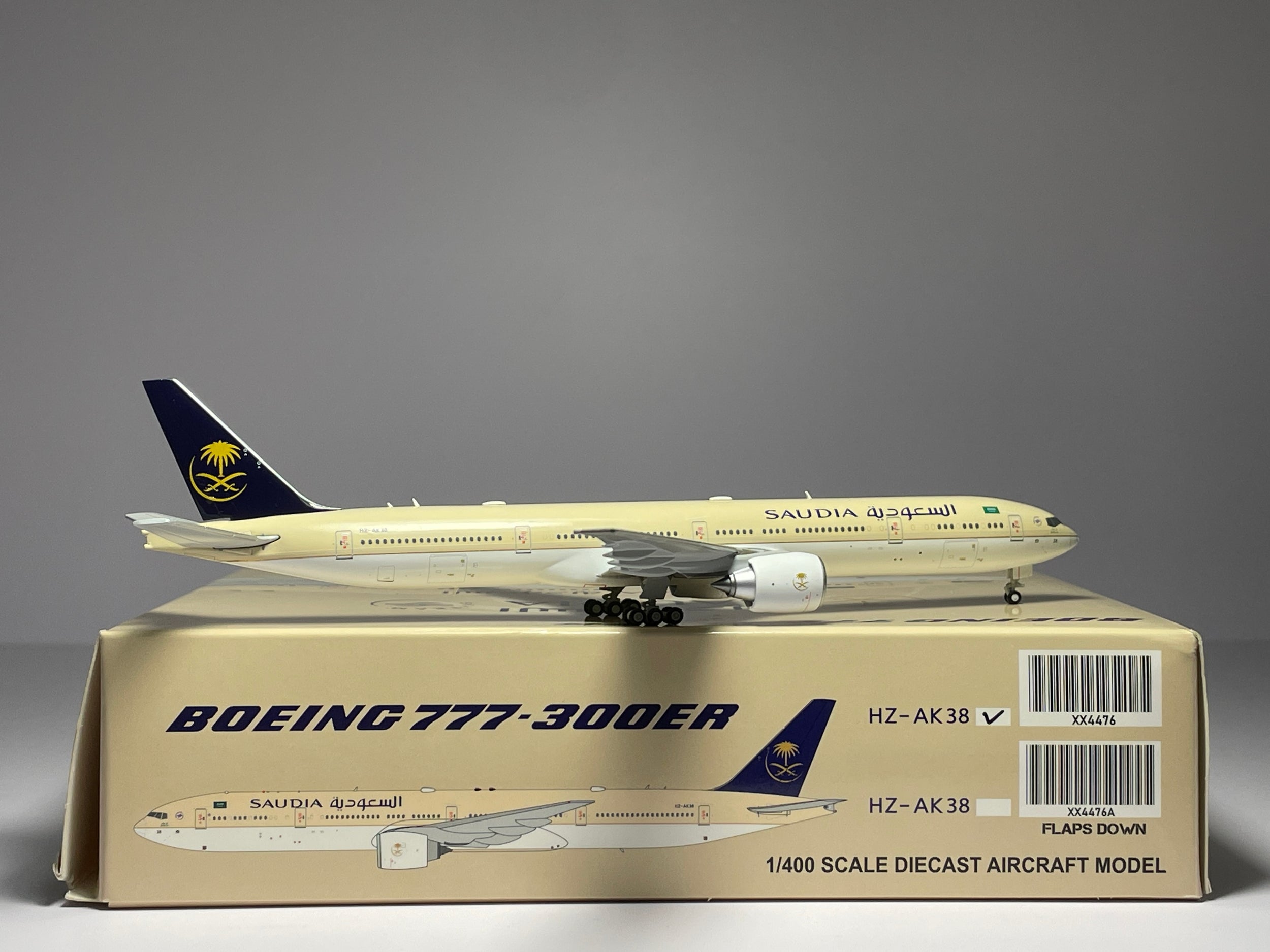 JC Wings 1:400 Saudia Boeing 777-300ER HZ-AK38 XX4476