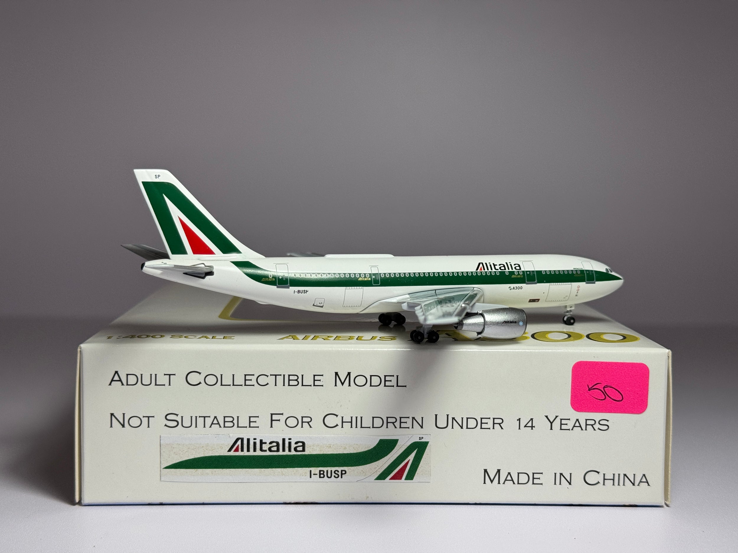 Aeroclassics 1:400 Alitalia Airbus A300 I-BUSP 1980s colors ACIBUSP