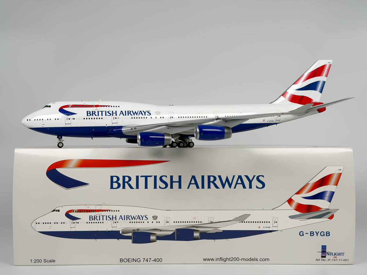 British Airways Boeing 747-400 1:200 InFlight200 G-BYGB (IF-747-11-001)