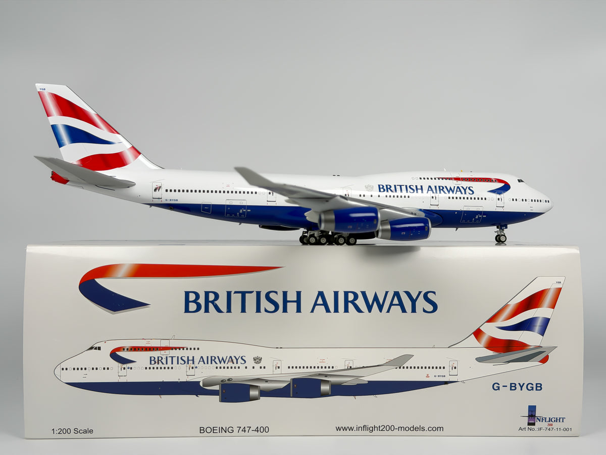 British Airways Boeing 747-400 1:200 InFlight200 G-BYGB (IF-747-11-001)