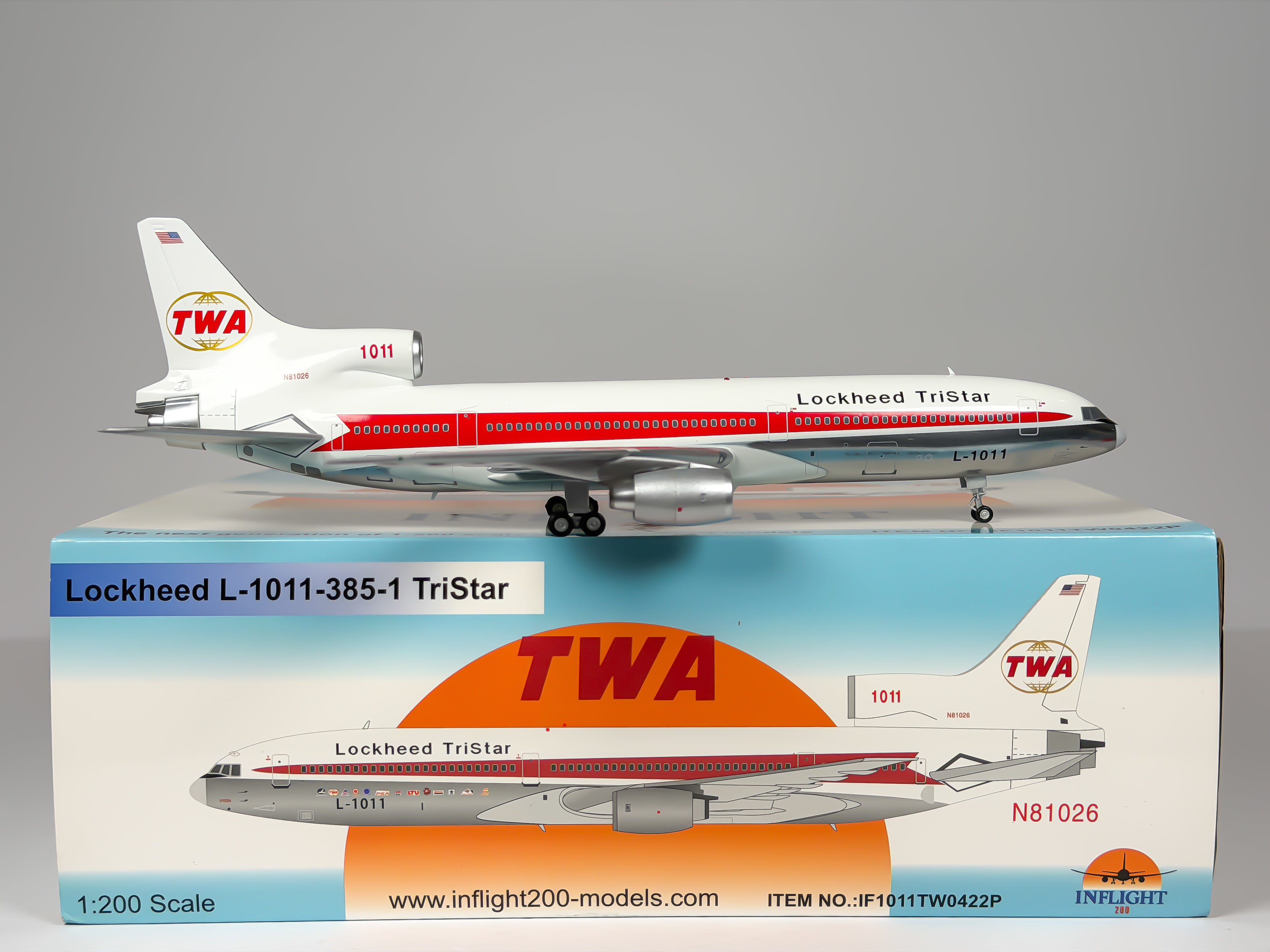 Trans World Airlines (TWA) Lockheed L-1011 1:200 Inflight200 N81026 (IF1011TW0422P)