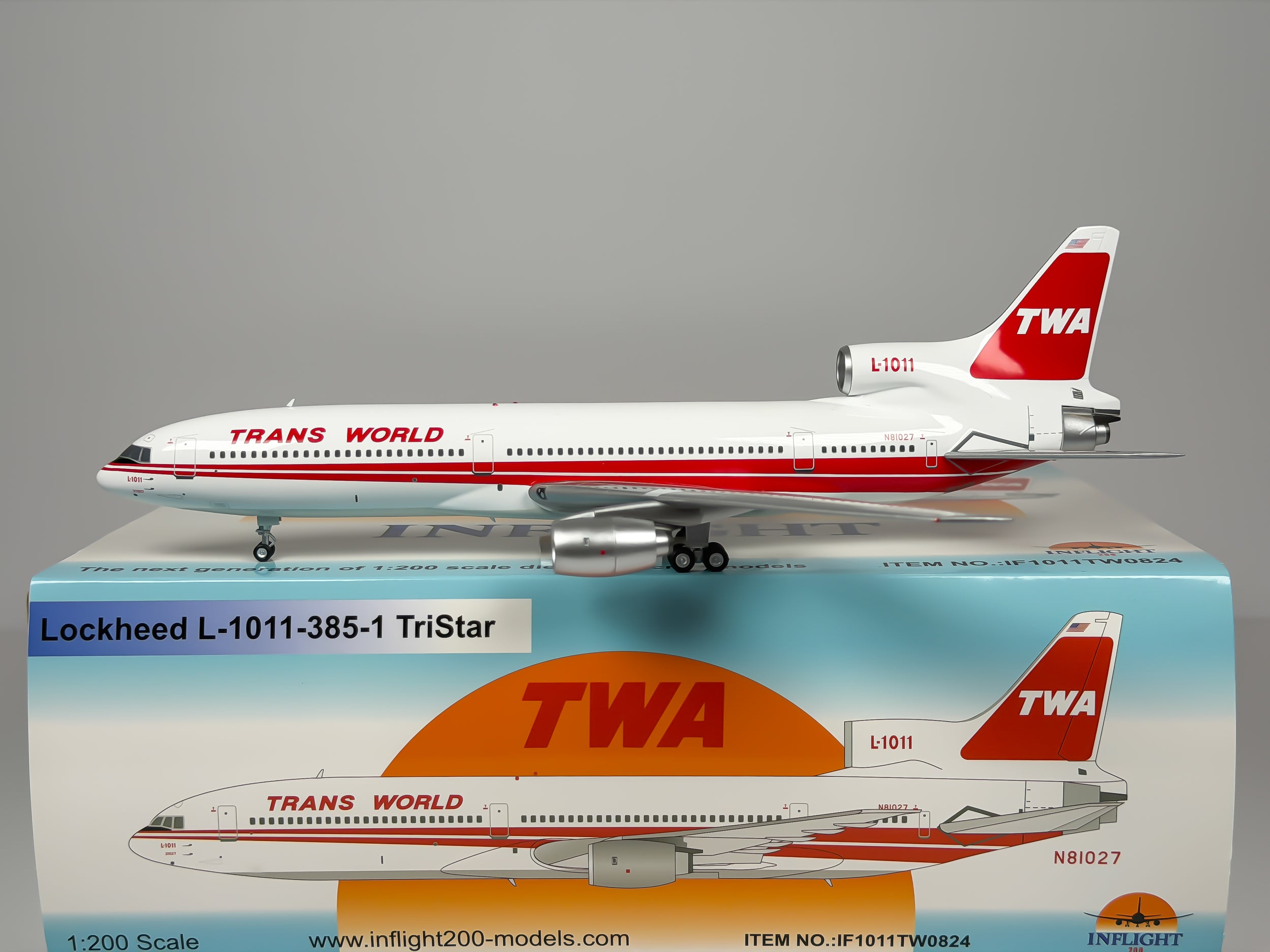 Trans World Airlines (TWA) Lockheed L-1011 1:200 Inflight200 N81027 (IF1011TW0824)