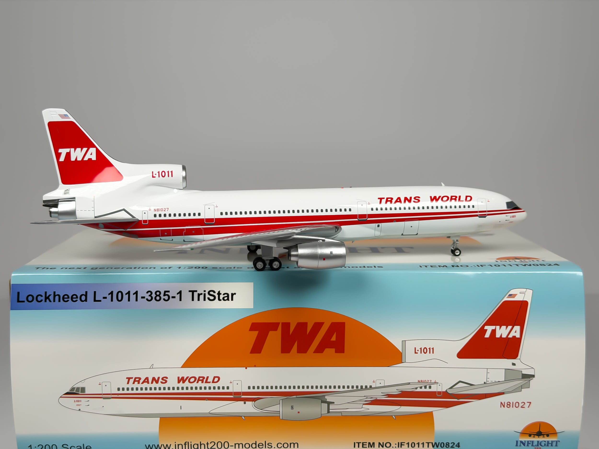 Trans World Airlines (TWA) Lockheed L-1011 1:200 Inflight200 N81027 (IF1011TW0824)