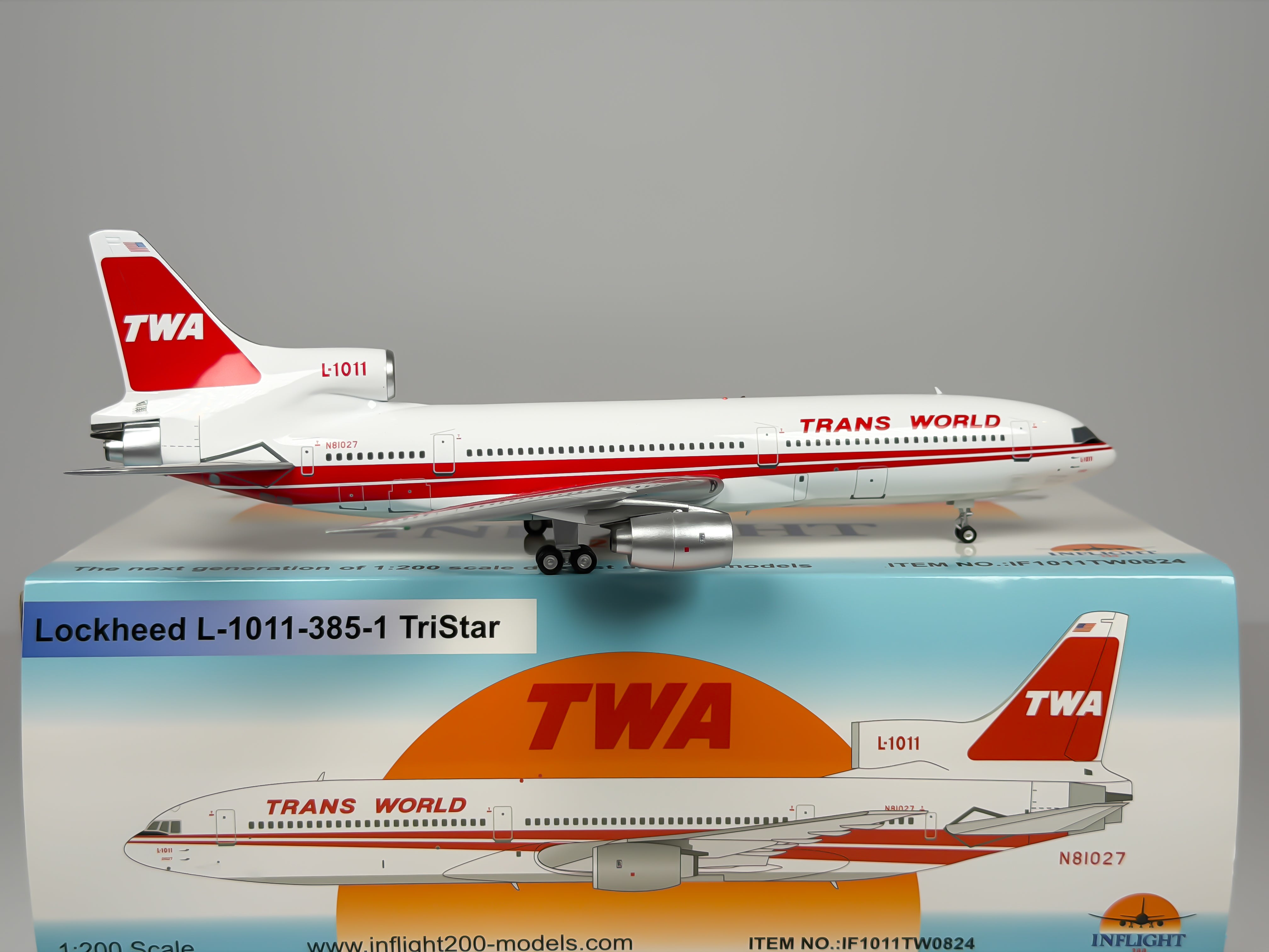 Trans World Airlines (TWA) Lockheed L-1011 1:200 Inflight200 N81027 (IF1011TW0824)