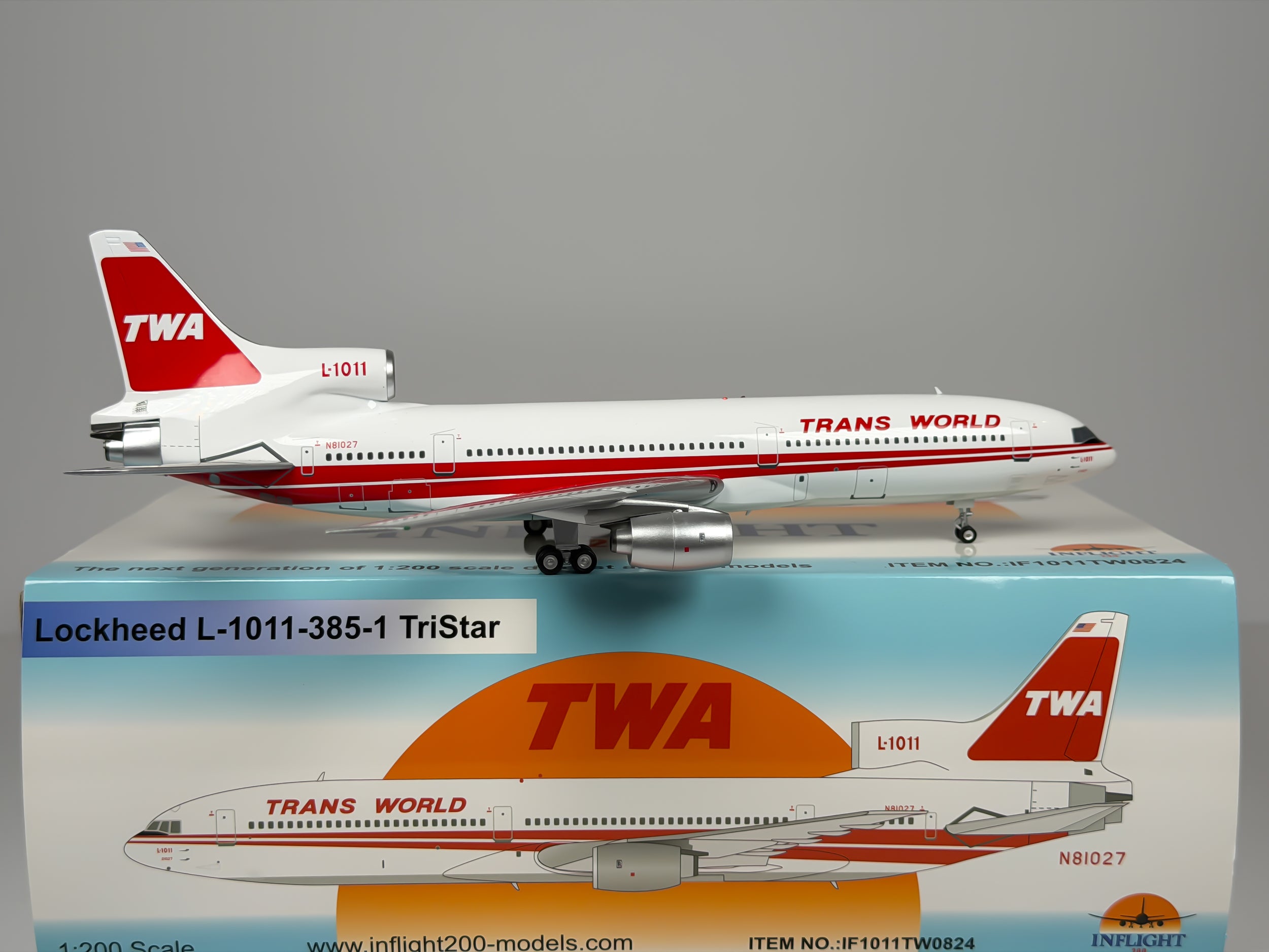 Trans World Airlines (TWA) Lockheed L-1011 1:200 Inflight200 N81027 (IF1011TW0824)