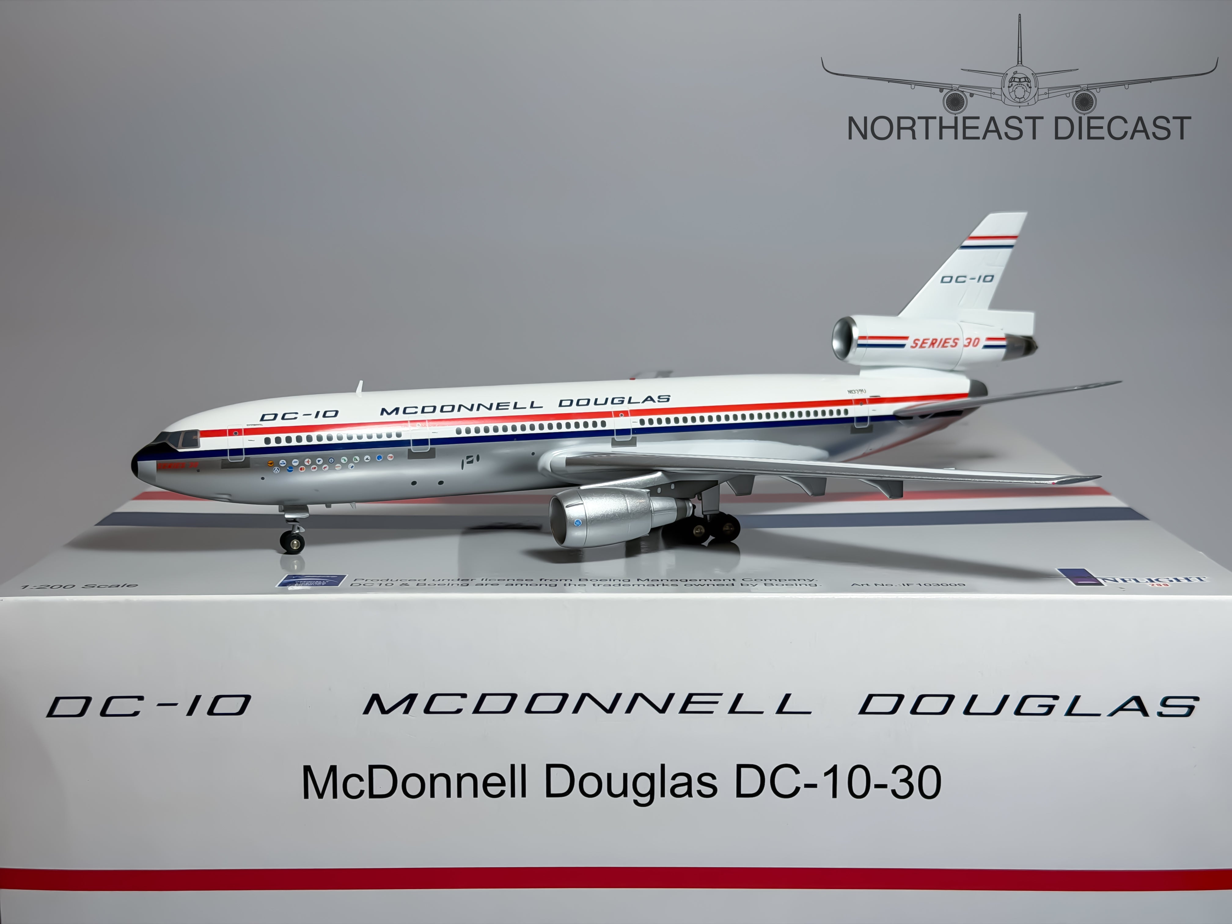 House Colors McDonnell Douglas DC-10-10 1:200 Inflight200 N1339U (IF103009)