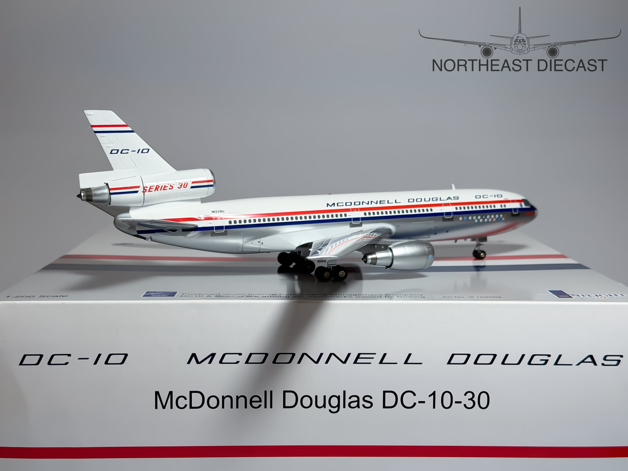 House Colors McDonnell Douglas DC-10-10 1:200 Inflight200 N1339U (IF103009)