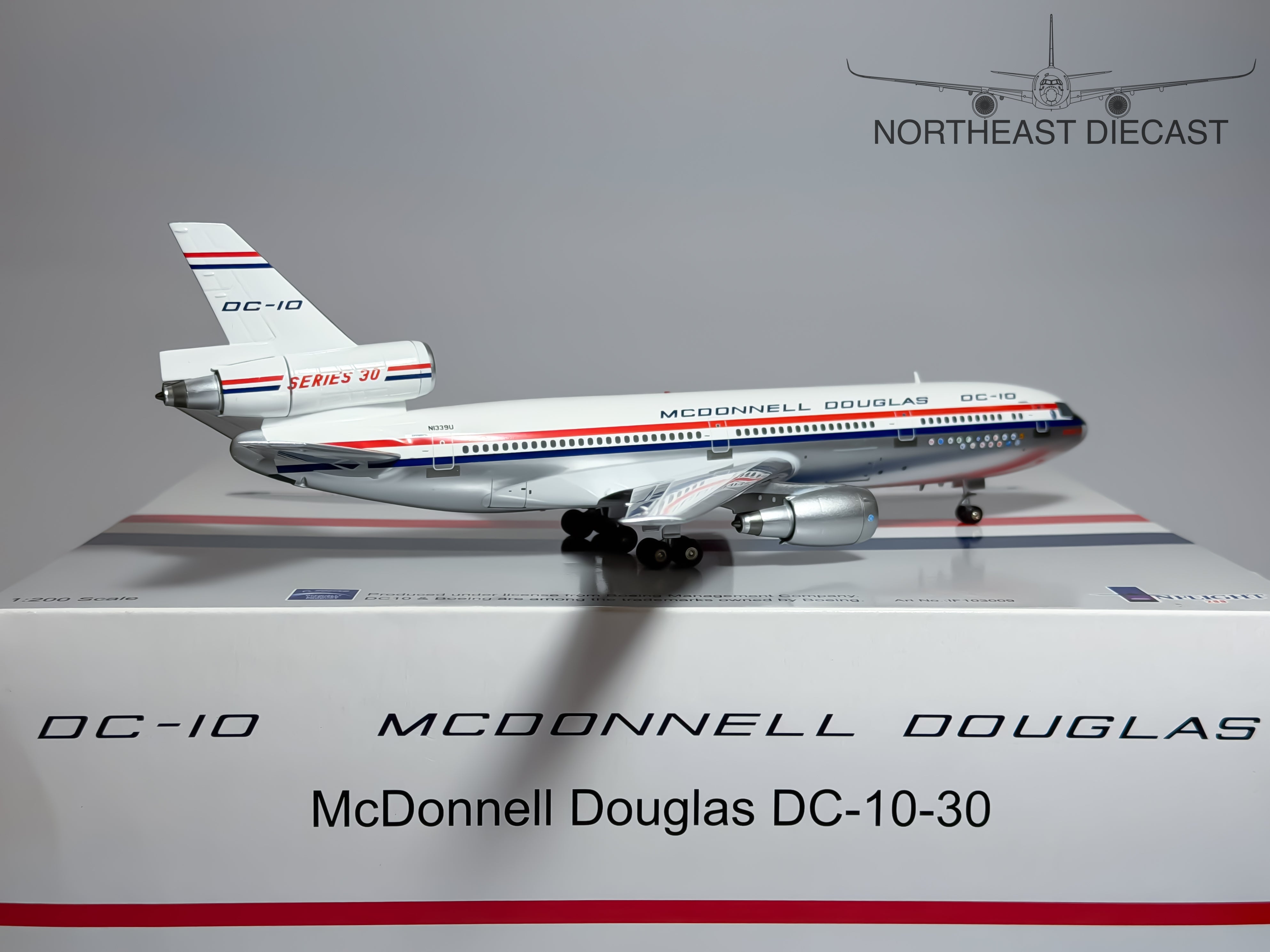 House Colors McDonnell Douglas DC-10-10 1:200 Inflight200 N1339U (IF103009)