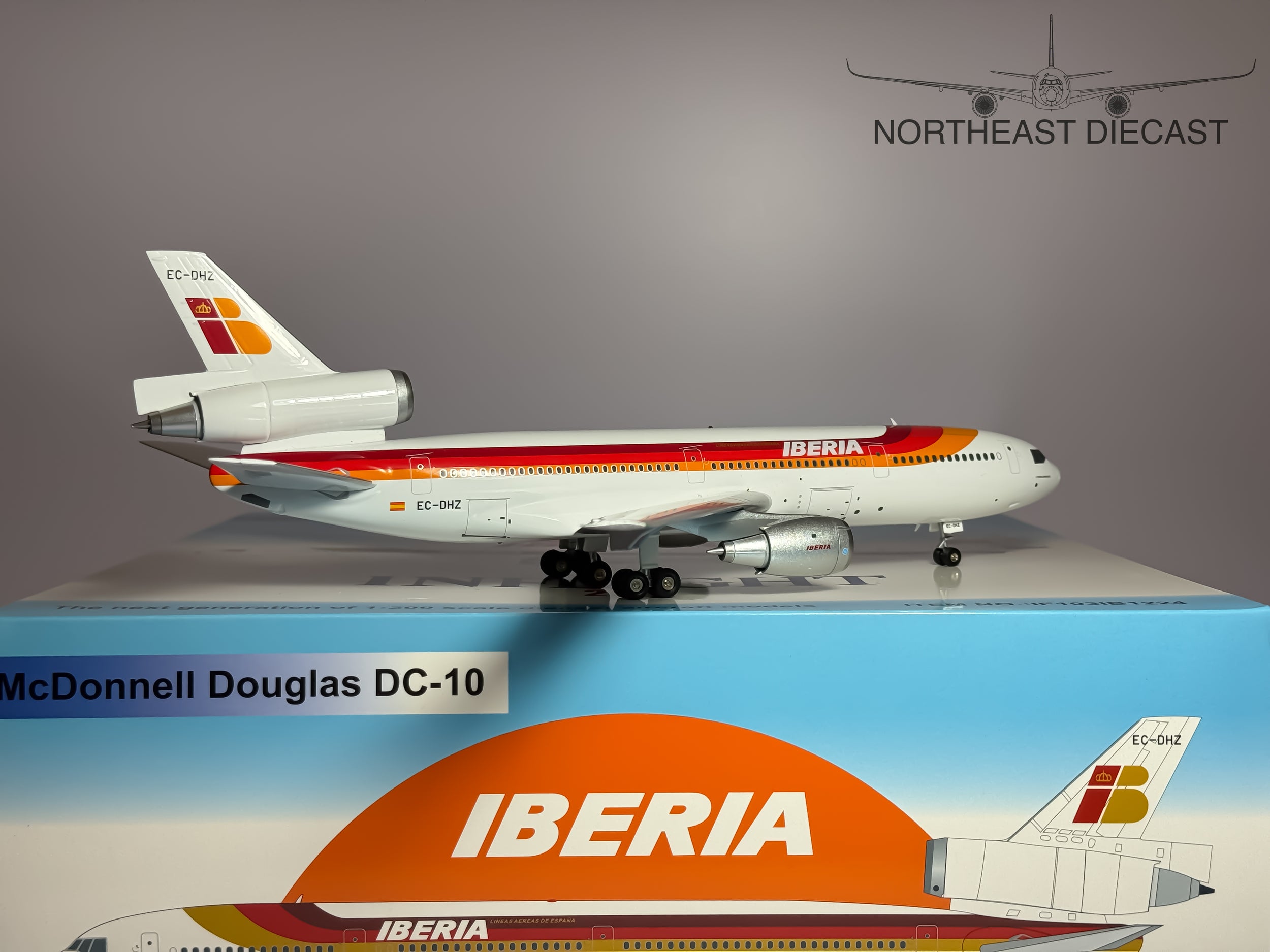 Iberia Airlines McDonnell Douglas DC-10-30 1:200 Inflight200 EC-DHZ (IF103IB1224)