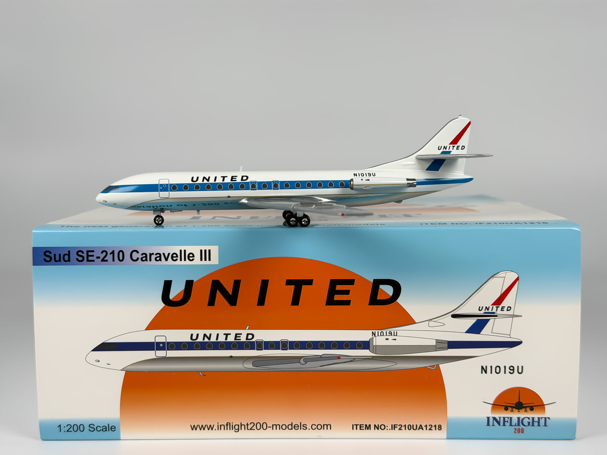 United Airlines Sud Aviation SE-210 Caravelle 1:200 InFlight200 N1019U (IF210UA1218)