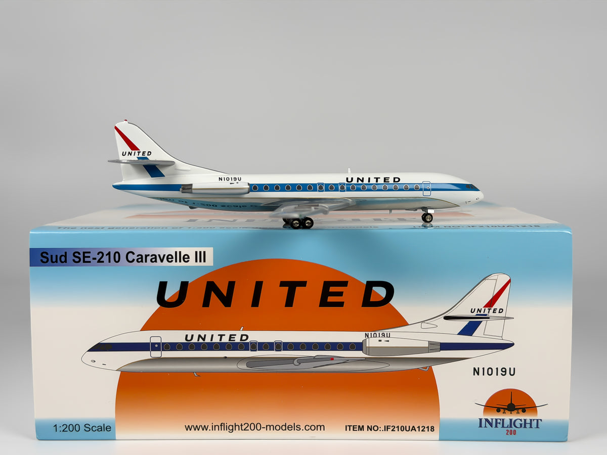 United Airlines Sud Aviation SE-210 Caravelle 1:200 InFlight200 N1019U (IF210UA1218)