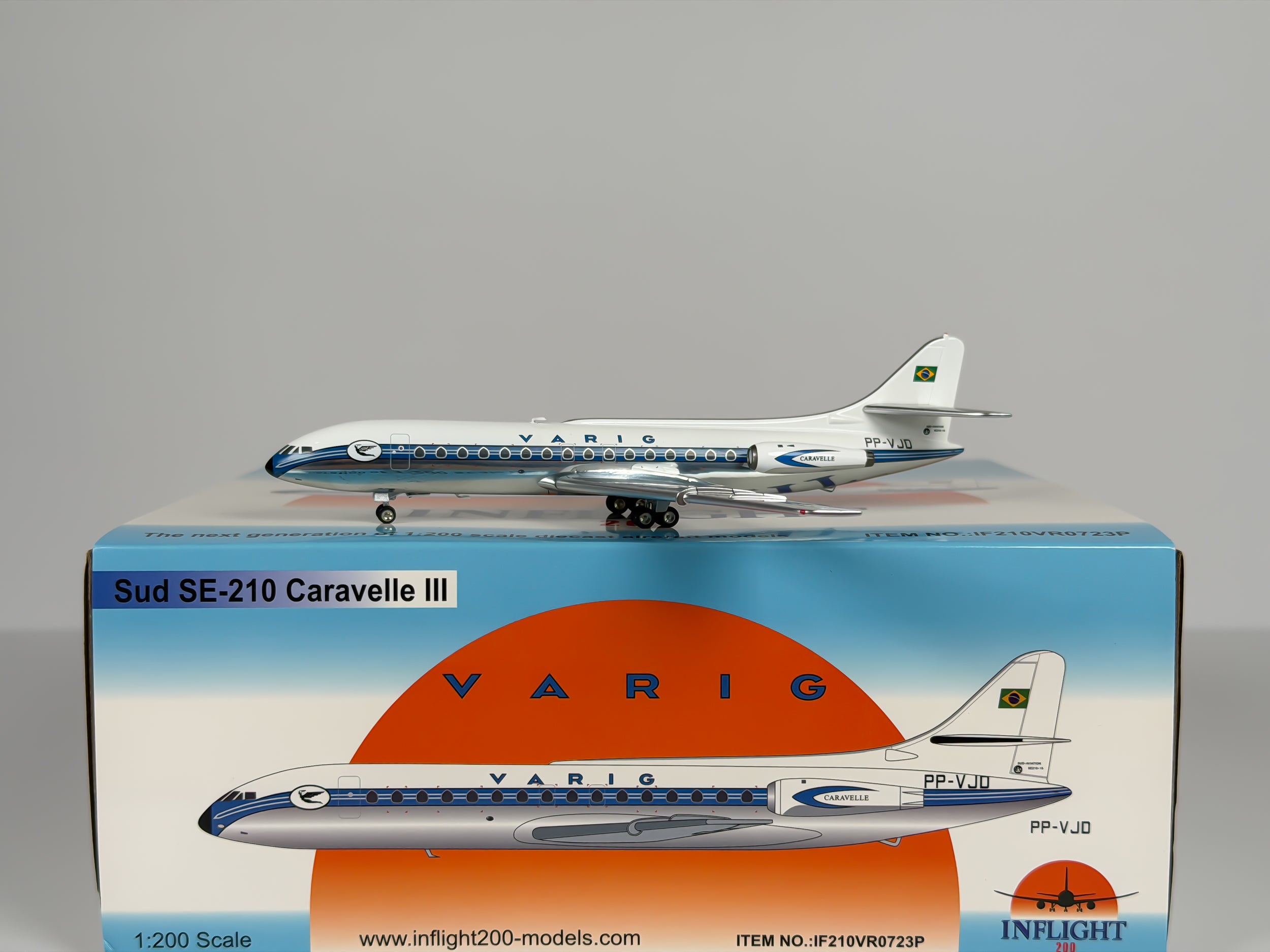 VARIG Sud Aviation SE-210 Caravelle 1:200 Inflight200 PP-VJD (IF210VR0723P)