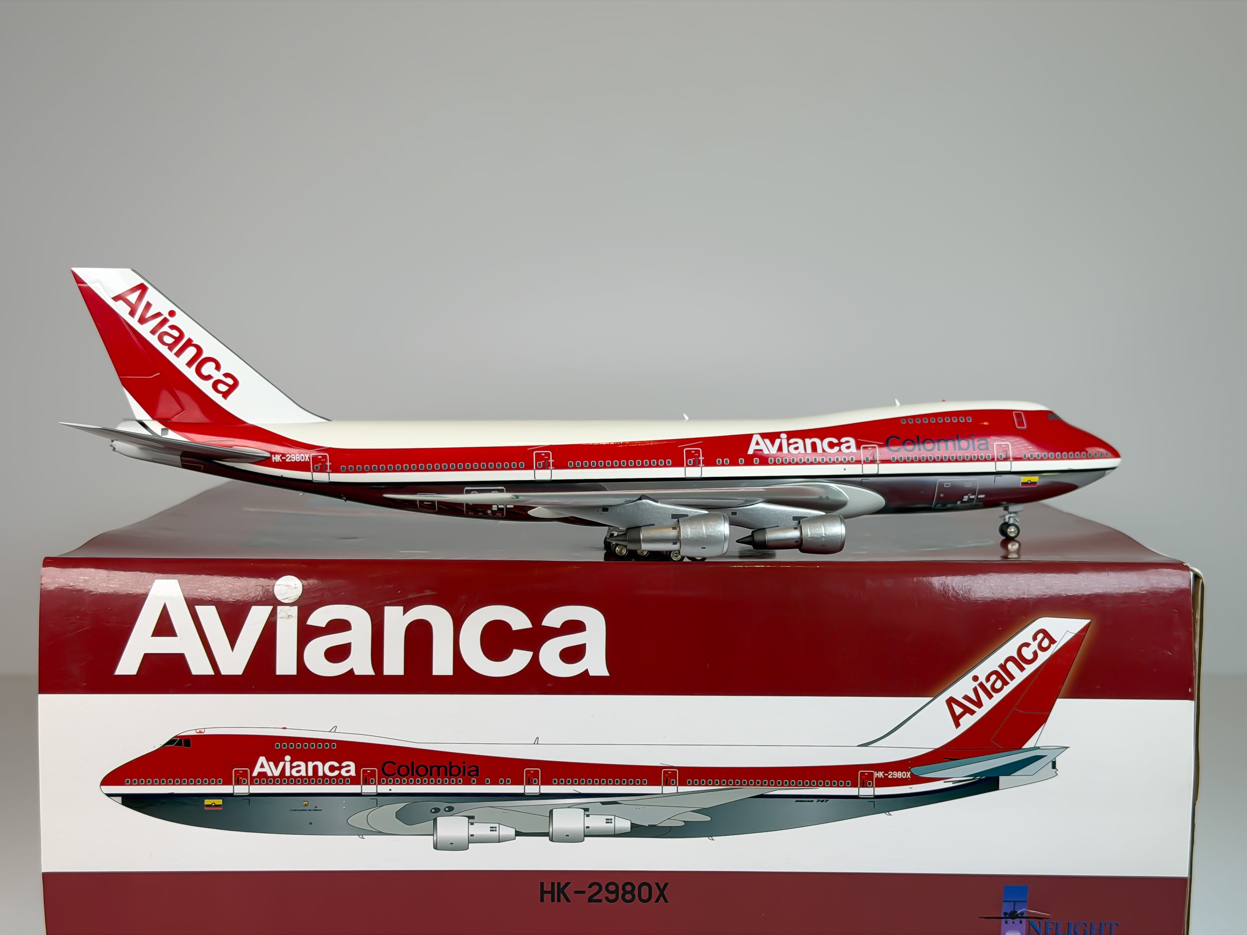 Avianca Colombia Boeing 747-200 1:200 Inflight200 HK-2980X (IF27420515P)