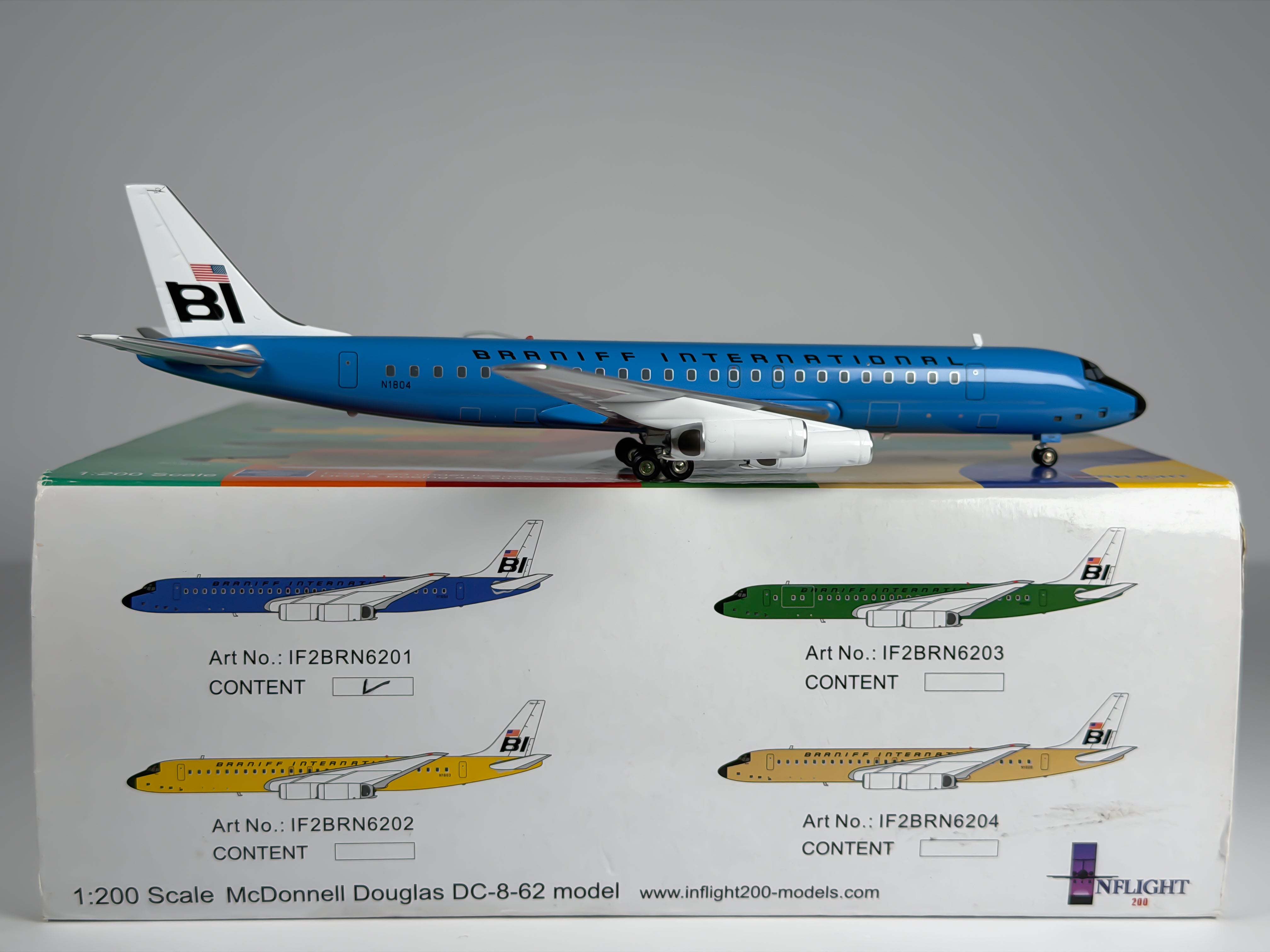 Braniff International Douglas DC-8-62 1:200 Diecast Aircraft