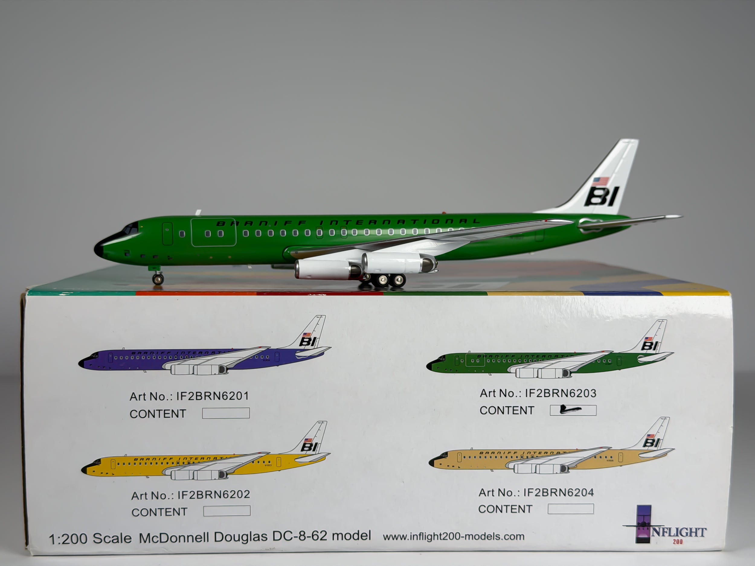 Braniff International Douglas DC-8-62 1:200 Inflight200 N1807 (IF2BRN6203)