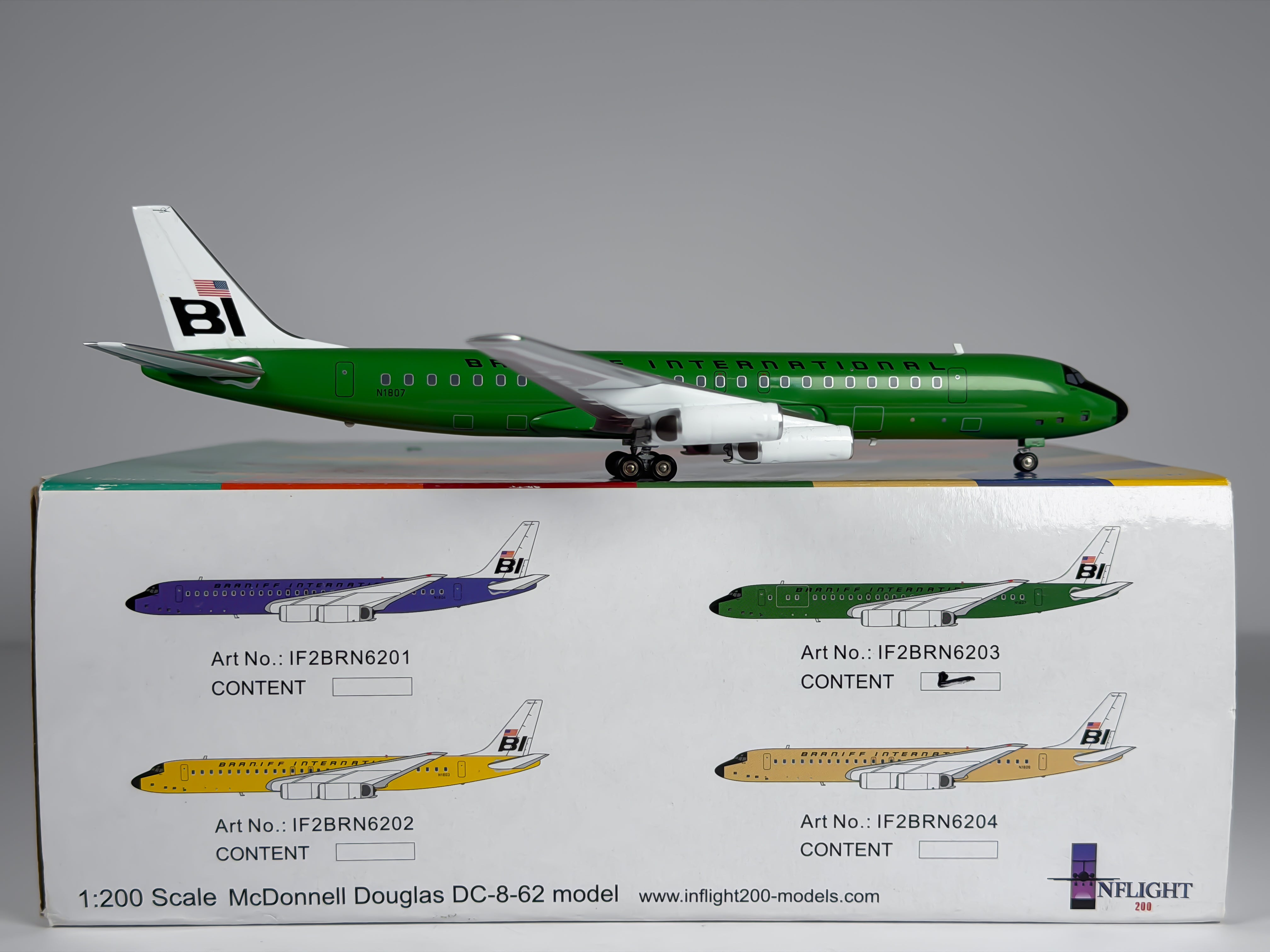 Braniff International Douglas DC-8-62 1:200 Diecast Aircraft