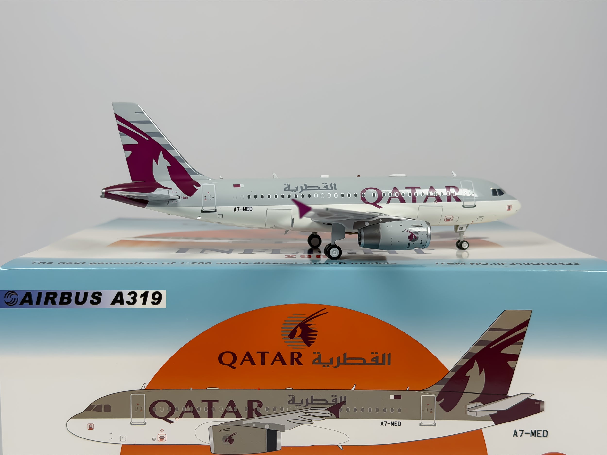 Qatar Airways Airbus A319 1:200 Inflight200 A7-MED (IF319QR0423)