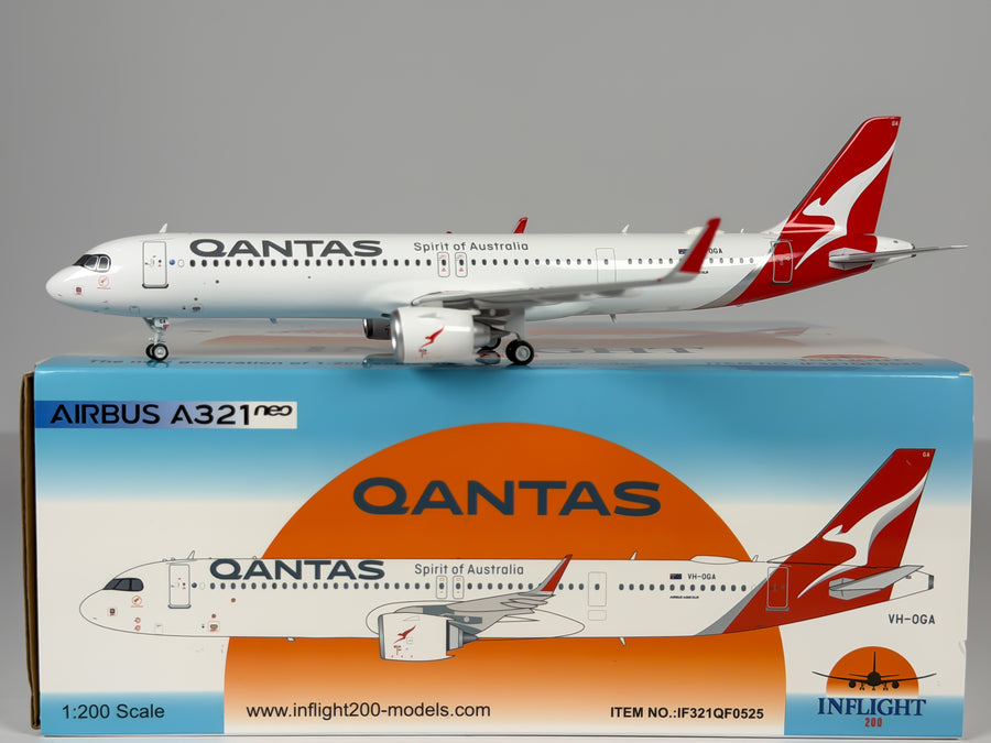 Qantas Airways Airbus A321neo 1:200 Inflight200 VH-OGA (IF321QF0525)