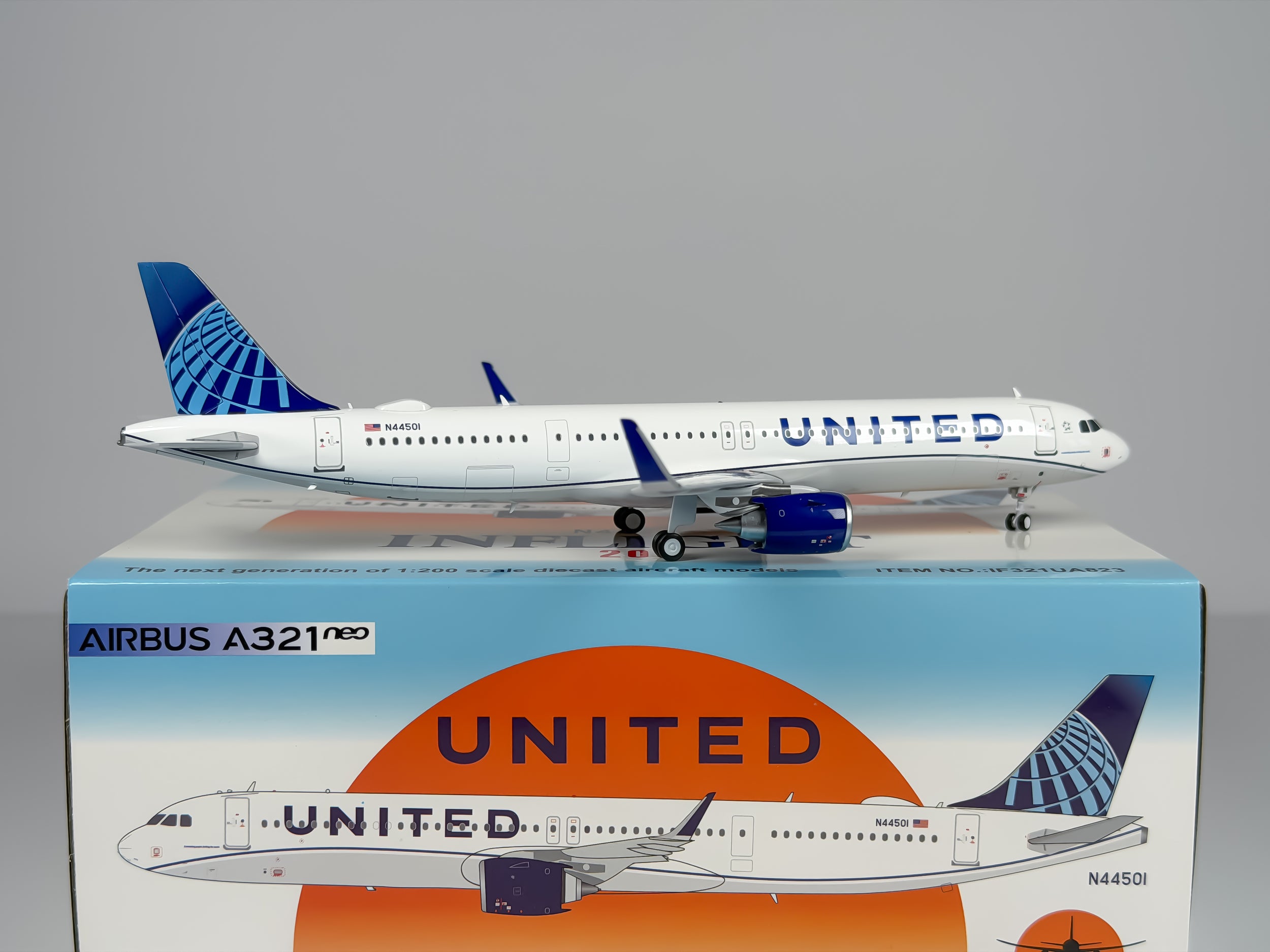 United Airlines Airbus A321neo 1:200 Inflight200 N44501 (IF321UA0823)