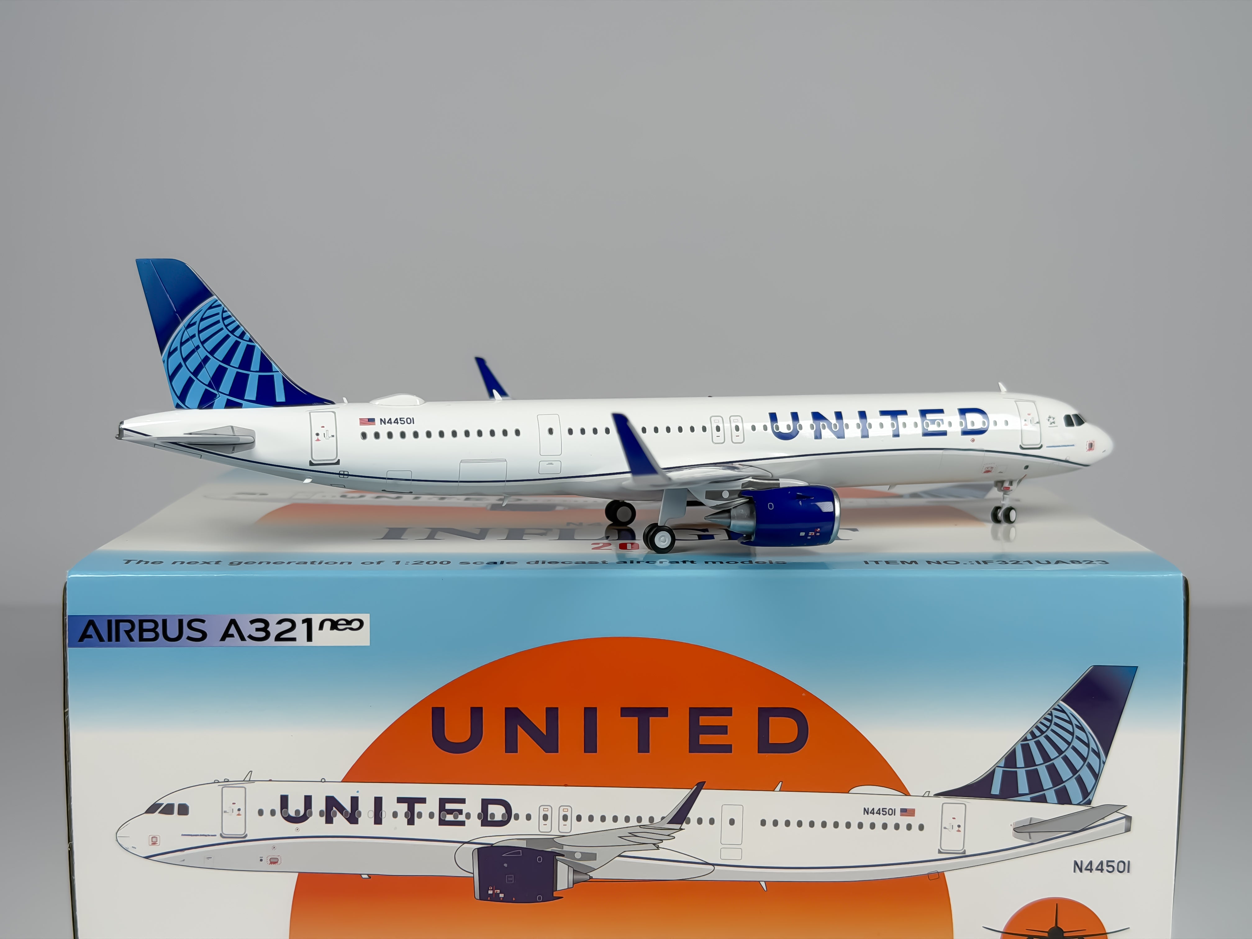 United Airlines Airbus A321neo 1:200 Inflight200 N44501 (IF321UA0823)