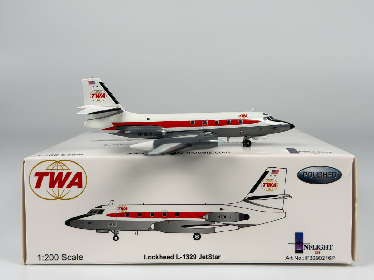 Trans World Airlines (TWA) Lockheed L-1329 JetStar 1:200 InFlight200 N7961S (IF3290216P)
