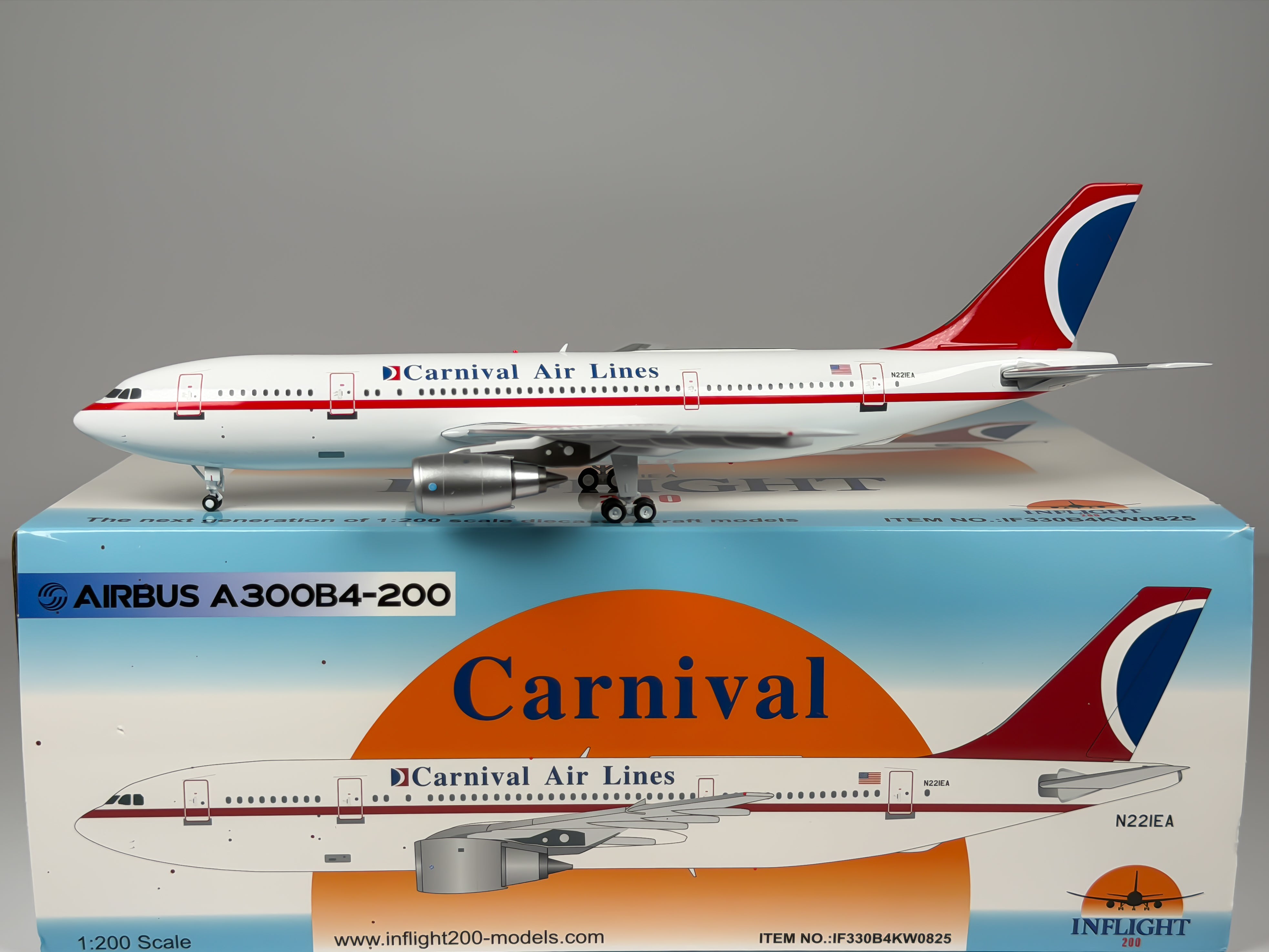 Carnival Air Lines Airbus A300 1:200 Inflight200 N221EA (IF330B4KW0825)
