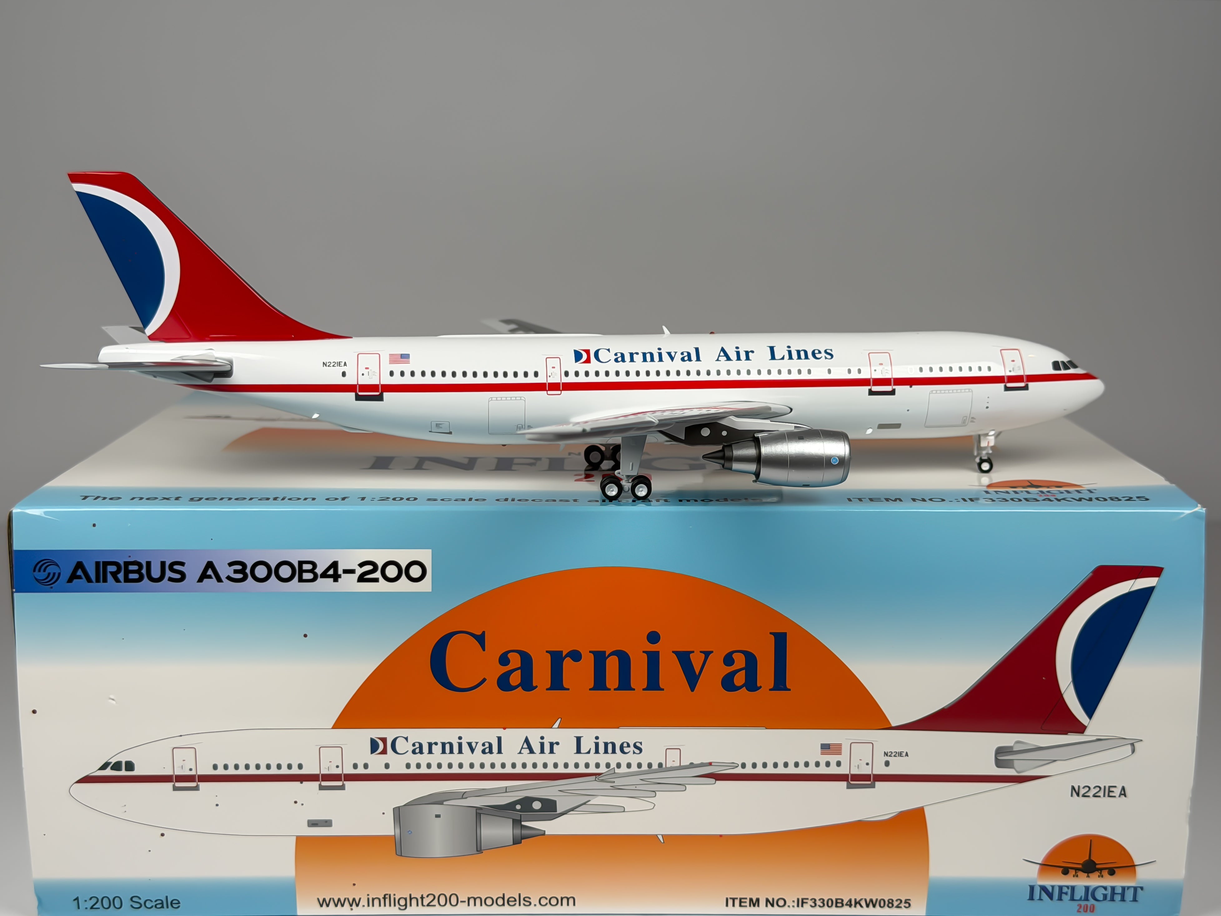 Carnival Air Lines Airbus A300 1:200 Inflight200 N221EA (IF330B4KW0825)