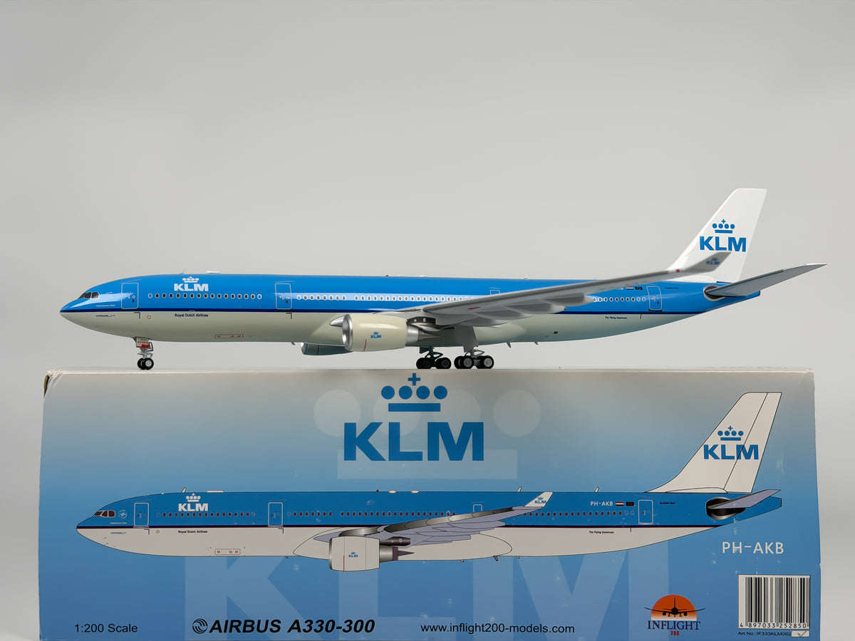 KLM Royal Dutch Airlines Airbus A330-300 1:200 InFlight200 PH-AKB (IF333KLM002)