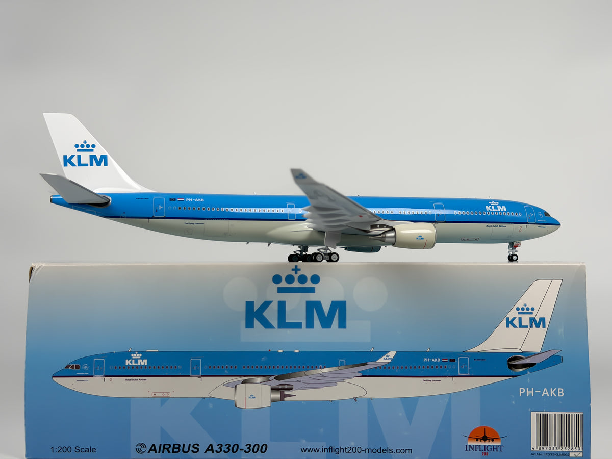 KLM Royal Dutch Airlines Airbus A330-300 1:200 InFlight200 PH-AKB (IF333KLM002)