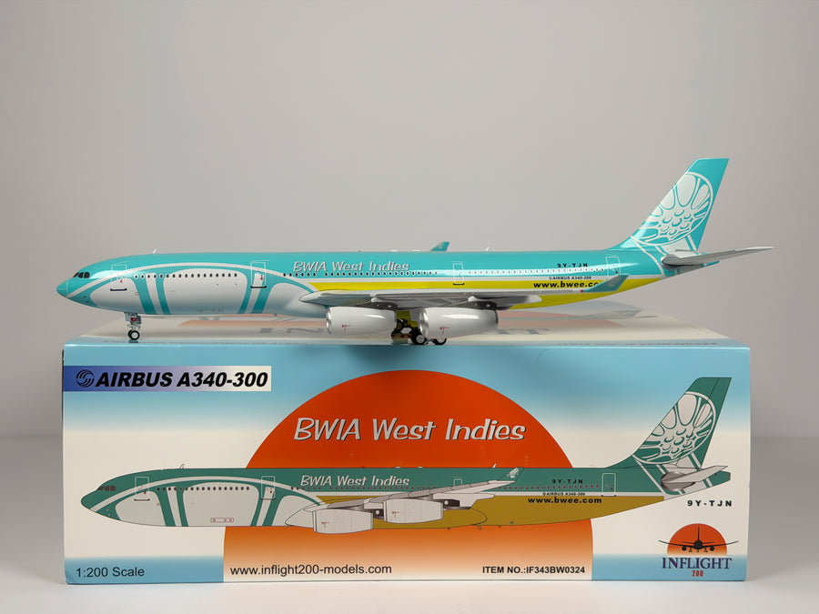 BWIA Airbus A340-300 1:200 Inflight200 9Y-TJN (IF343BW0324)