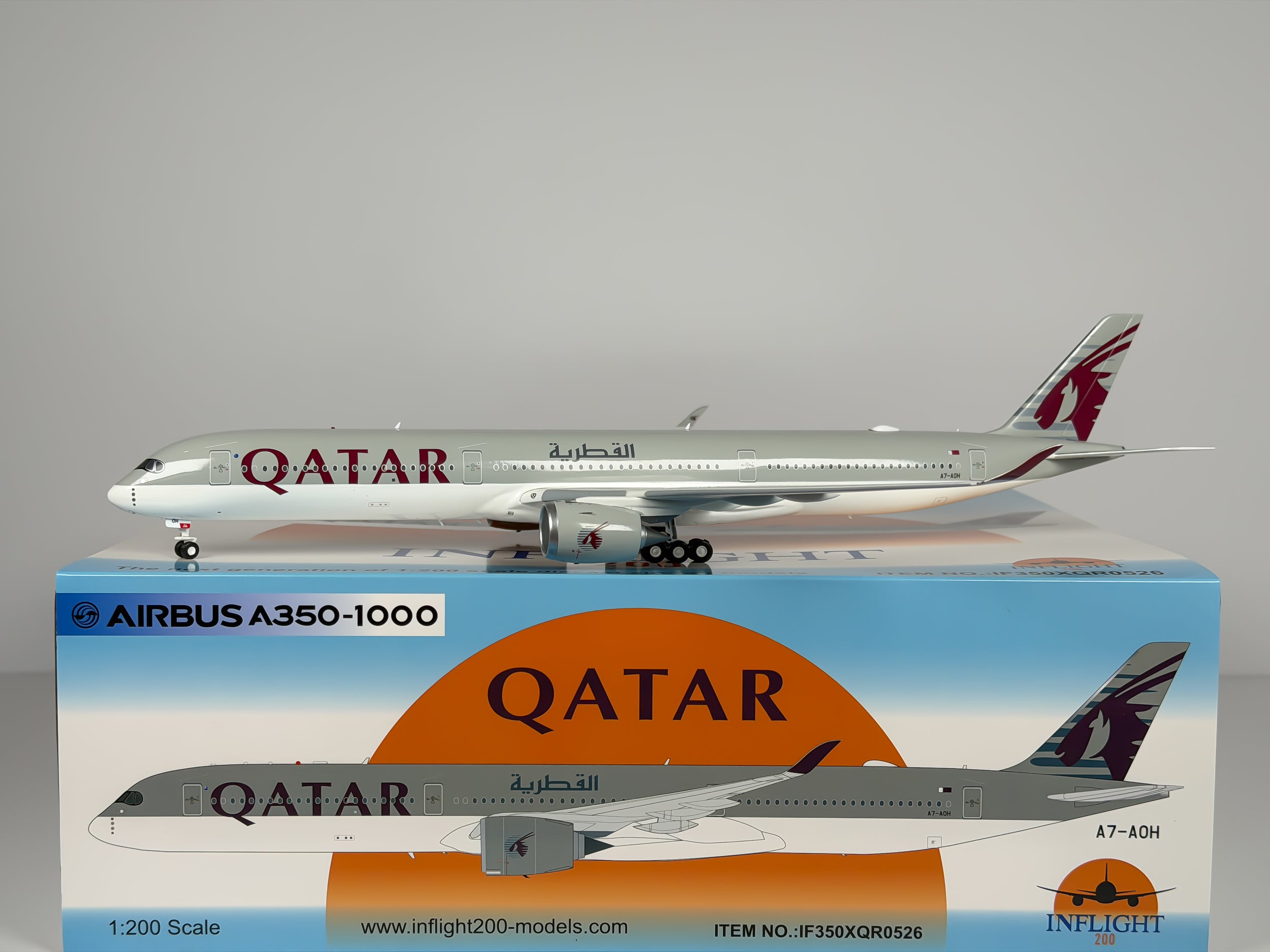 Qatar Airways Airbus A350-1000 1:200 Inflight200 A7-AOH (IF350XQR0526)