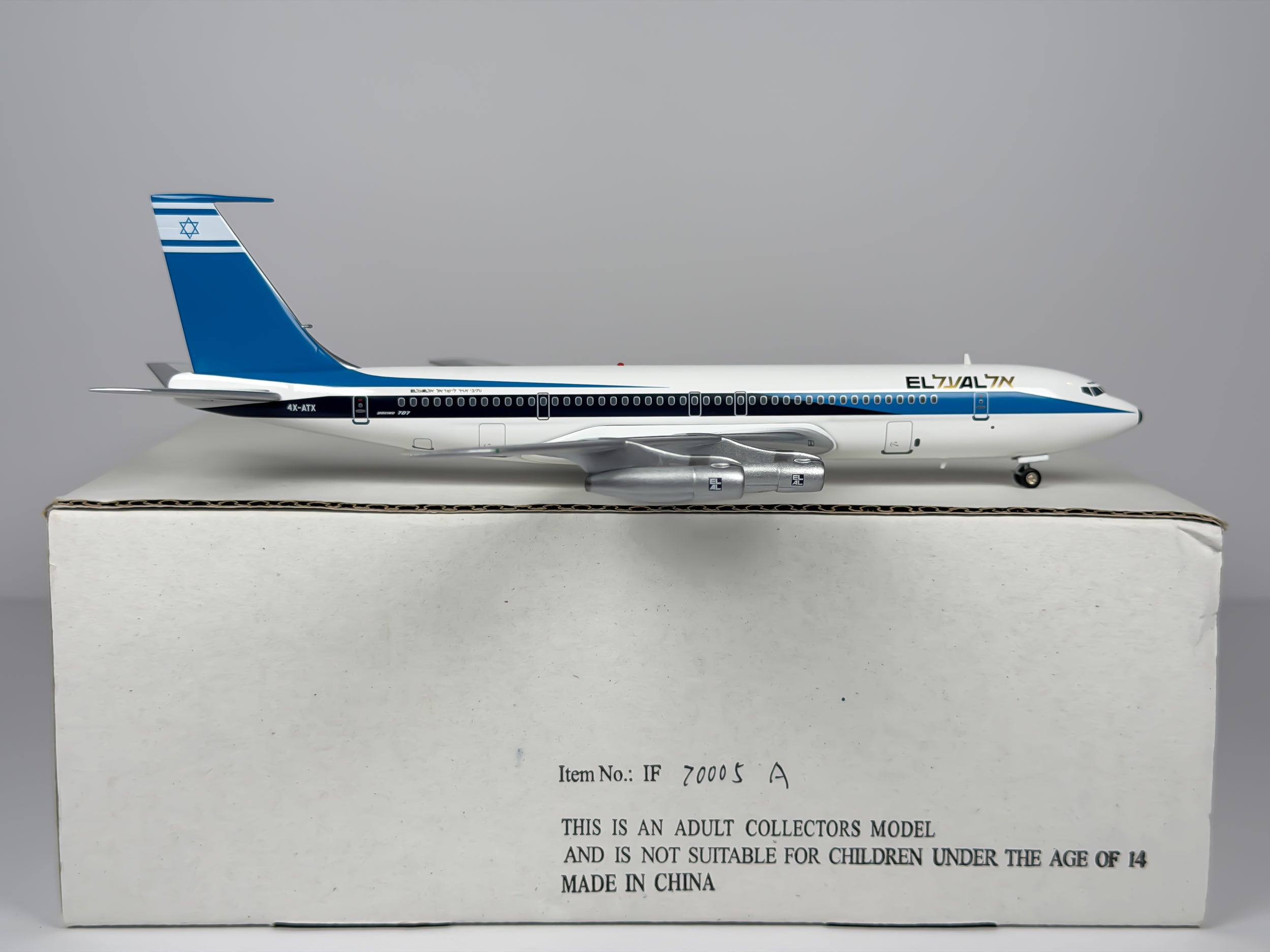 El Al Israel Airlines Boeing 707-300 1:200 Inflight200 4X-ATX (IF70005A)