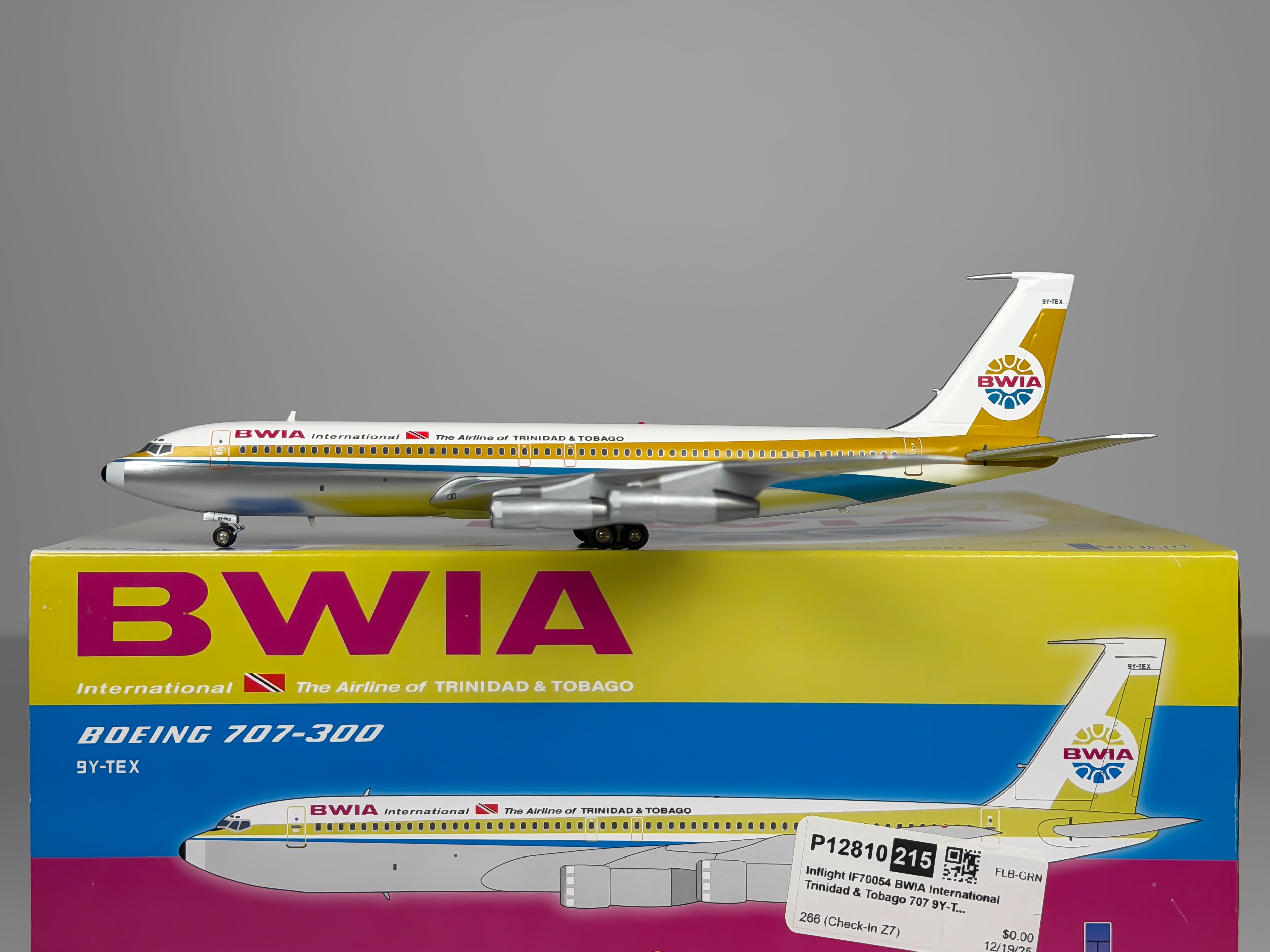 BWIA Boeing 707-300 1:200 Inflight200 9Y-TEX (IF70054)