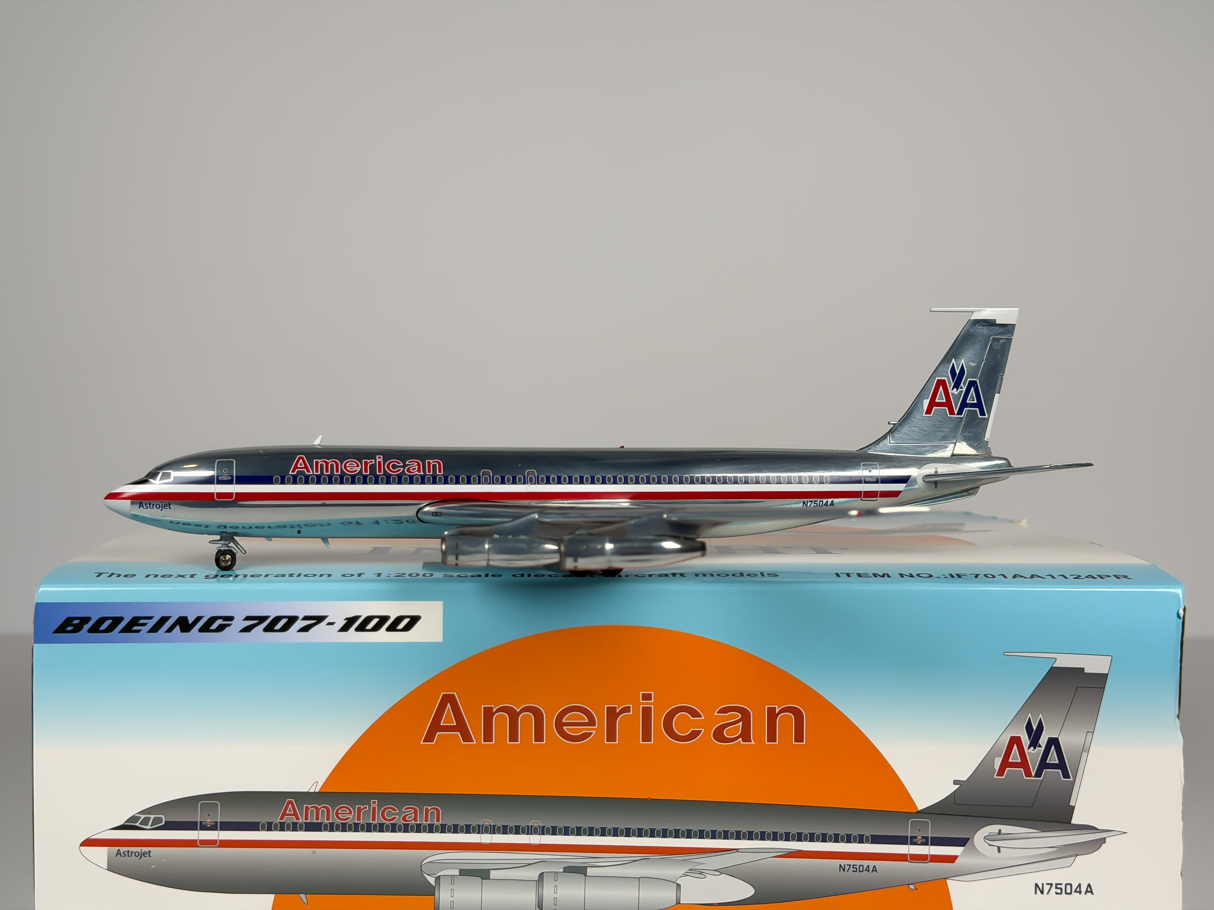 American Airlines Boeing 707-100 1:200 Inflight200 N7504A (IF701AA1124PR)
