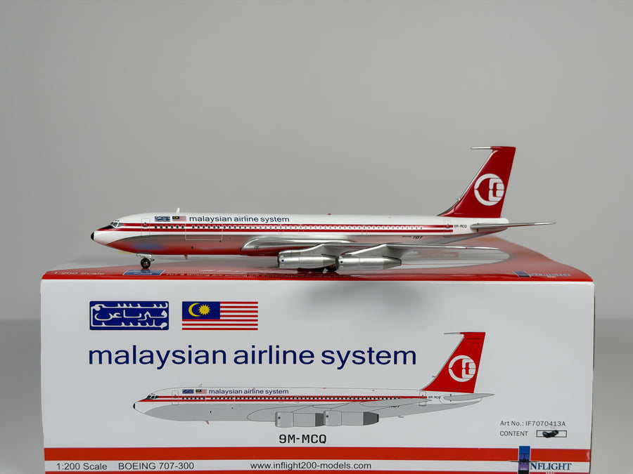 Malaysian Airline System (MAS) Boeing 707-300 1:200 Inflight200 9M-MCQ (IF7070413A)