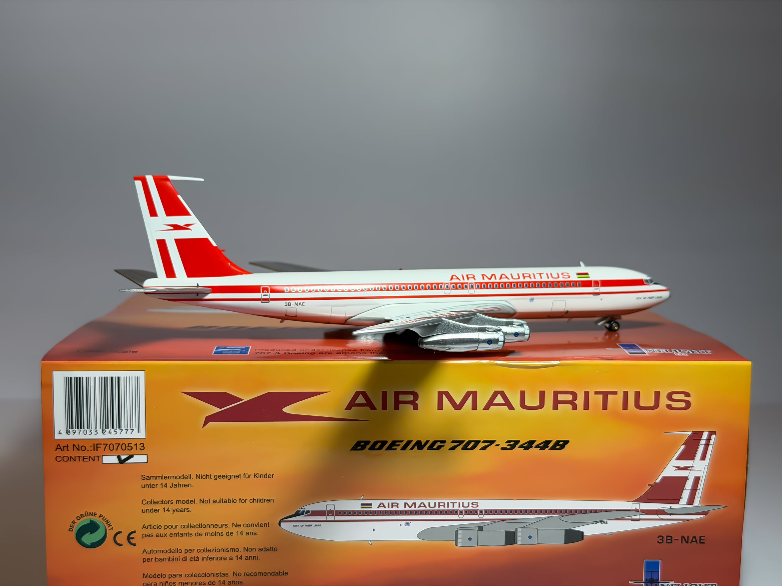 Air Mauritius Boeing 707-300 1:200 Inflight200 3B-NAE (IF7070513)
