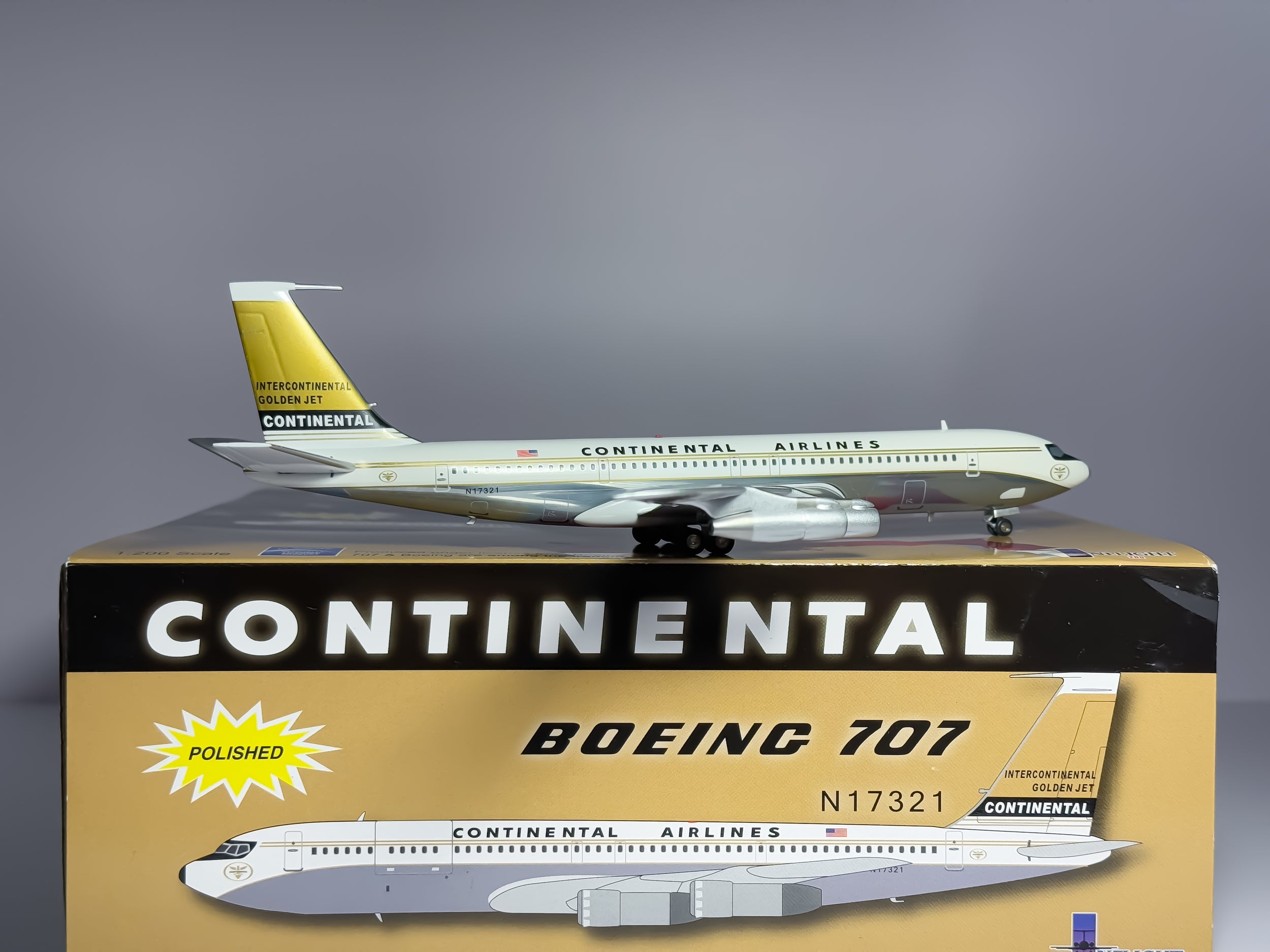 Continental Airlines Boeing 707-300 1:200 Inflight200 N17321 (IF7070811)