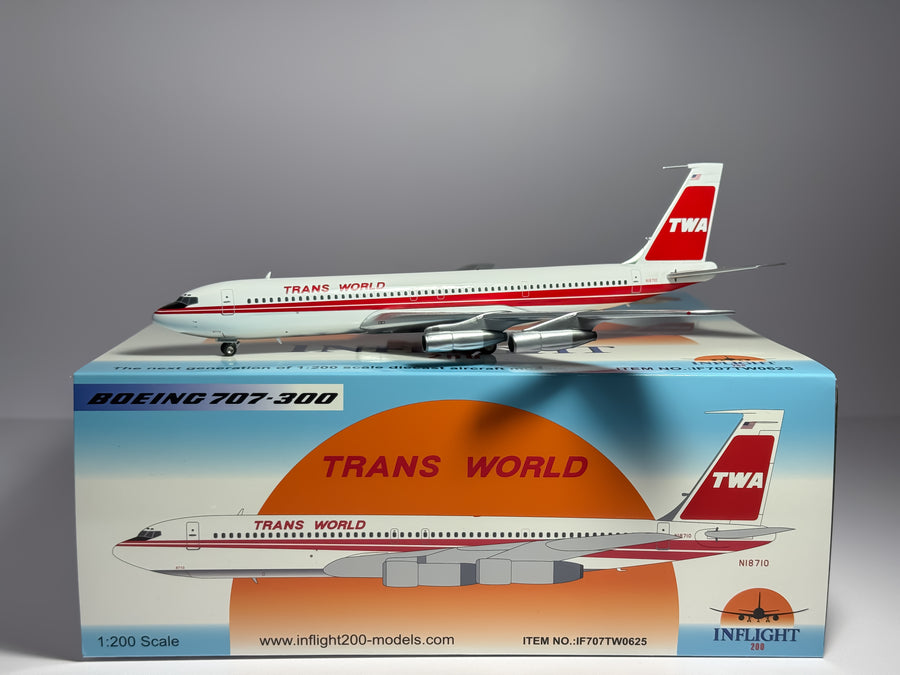 Trans World Airlines (TWA) Boeing 707-300 1:200 Inflight200 N18710 (IF707TW0625)