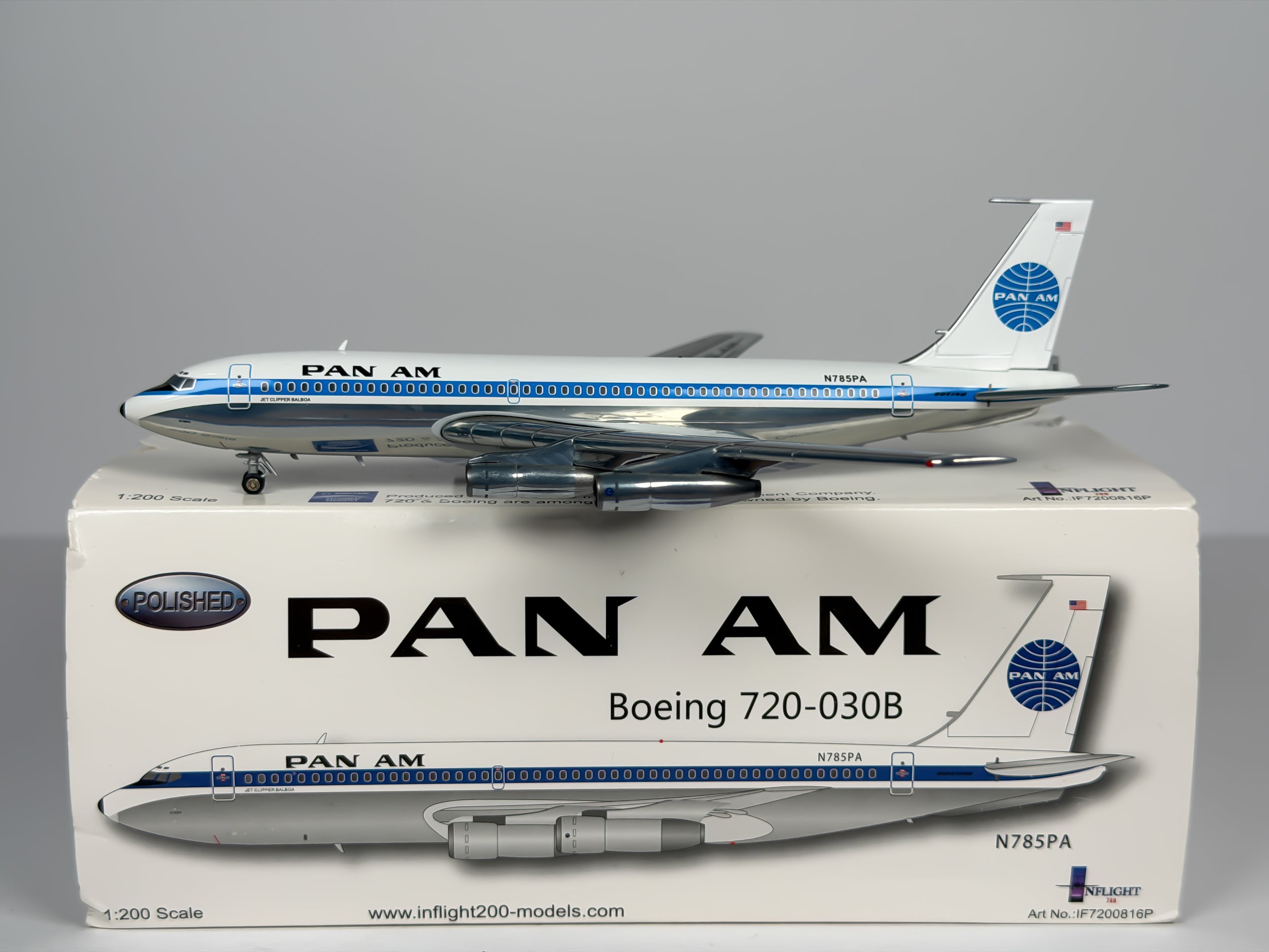 Pan American Boeing 720 1:200 Inflight200 N785PA (IF7200816P)