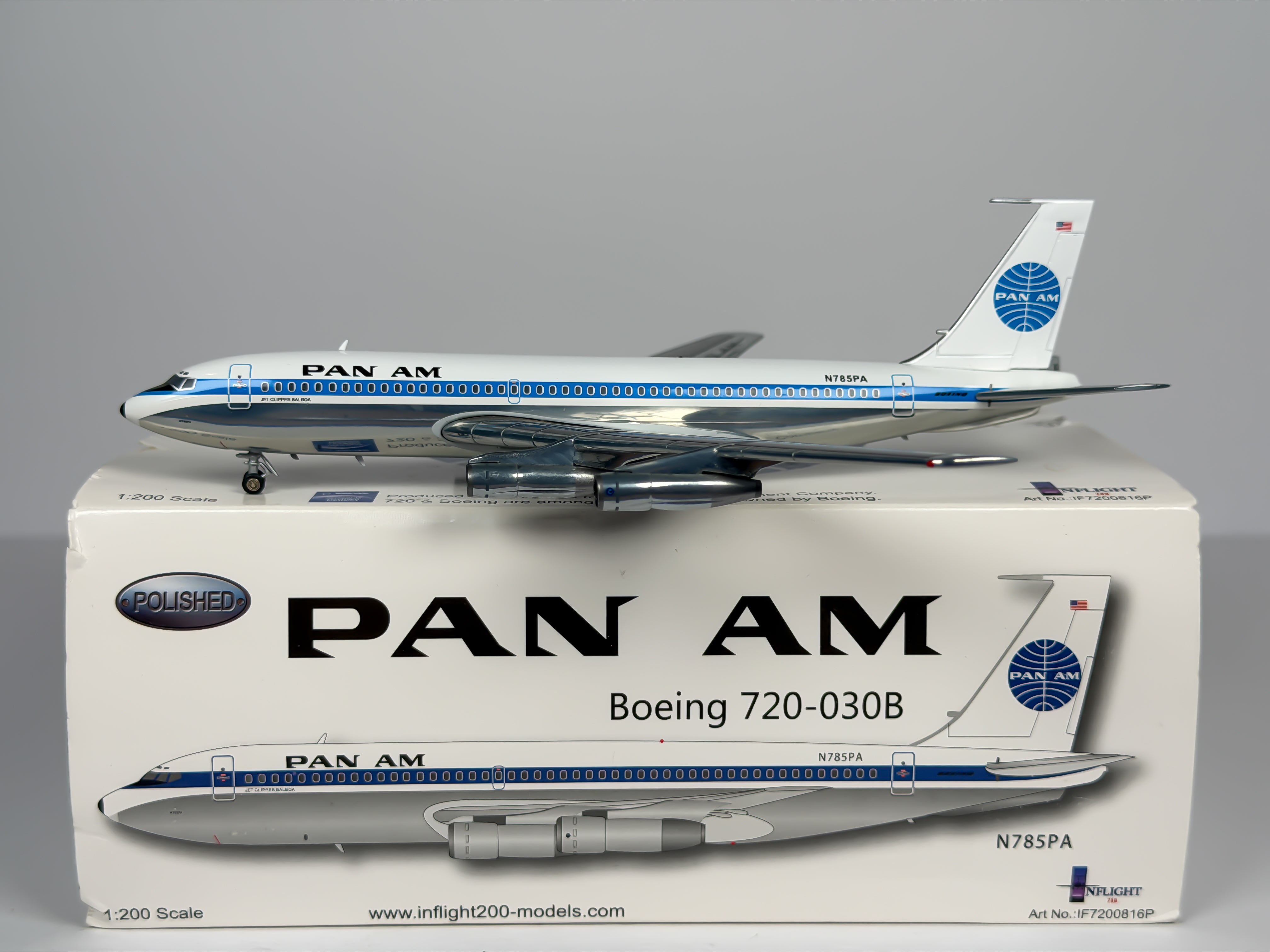 Pan American Boeing 720 1:200 Inflight200 N785PA (IF7200816P)